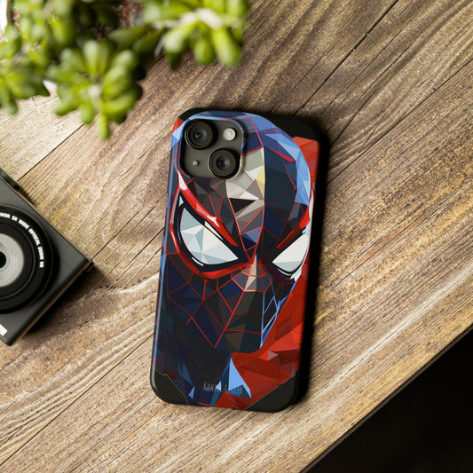 Miles Morales Slim Phone Case iPhone 15 Compatible - Embrace Superhero Style - Spider Man