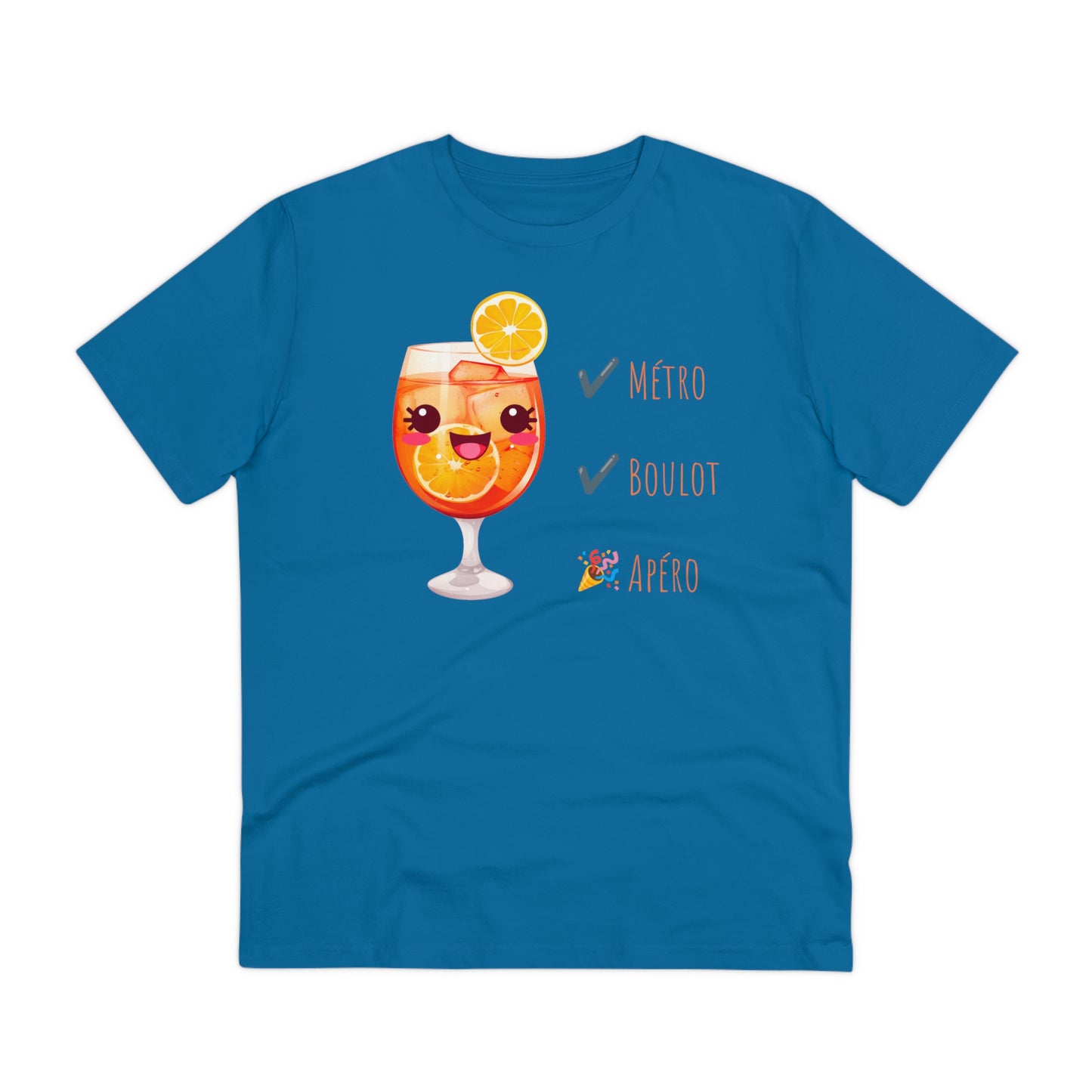 Cute Cocktail Glass T-shirt - Métro, Boulot, Apéro