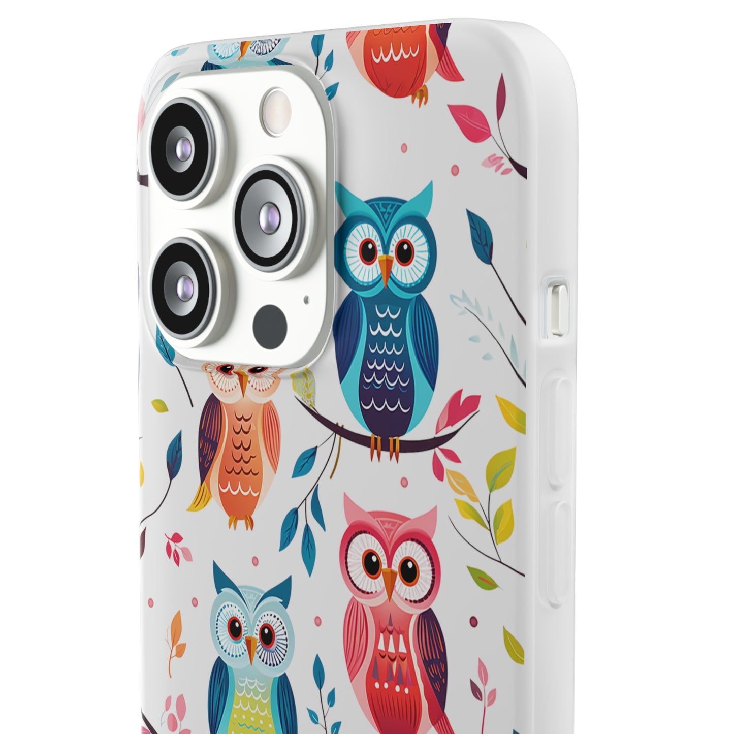 Whimsical Owl Flexi and Transparent Phone Case