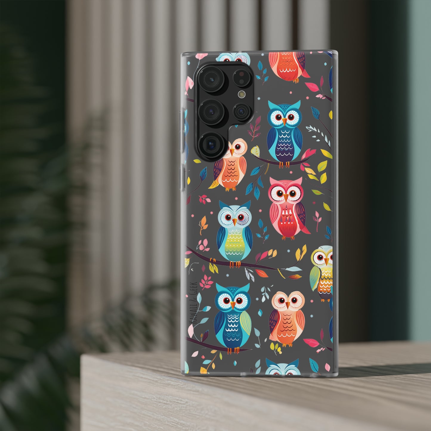 Whimsical Owl Flexi and Transparent Phone Case