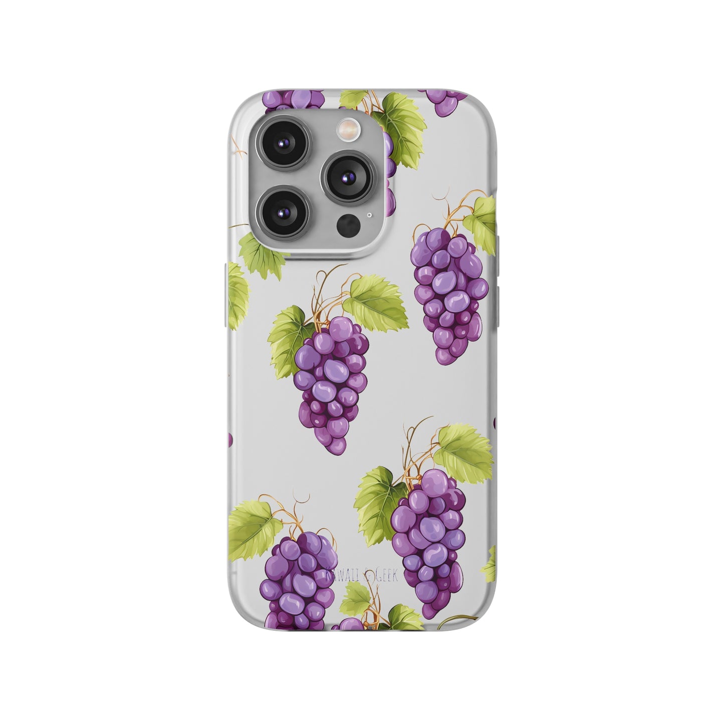 Flexi Grape Delight: Transparent Phone Case