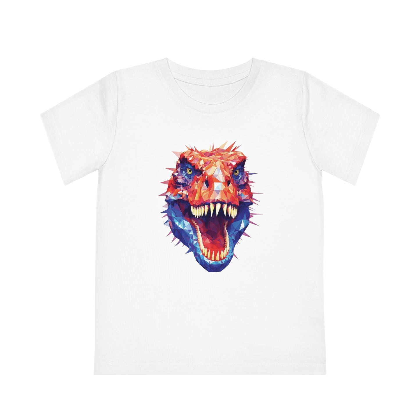 T-Rex Polygonal Kids T-Shirt - Unleash Prehistoric Fun