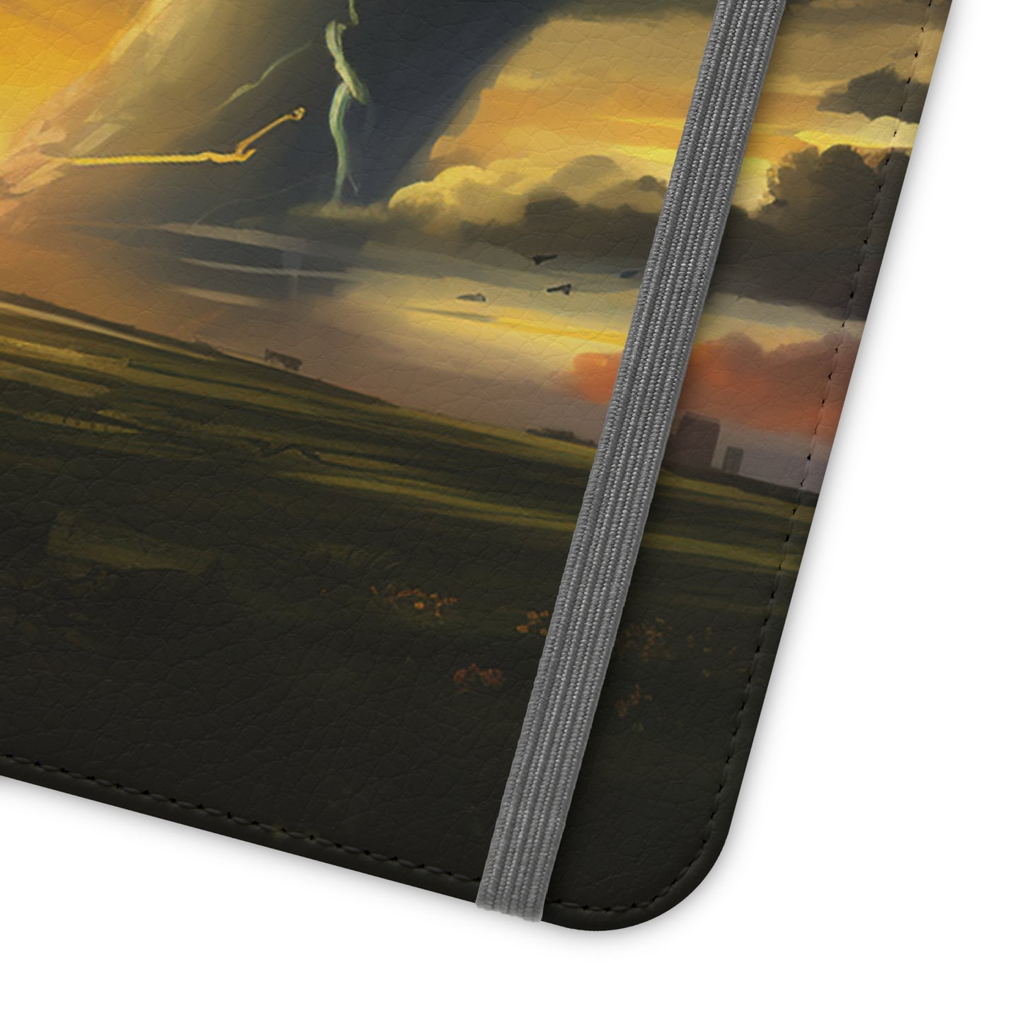 Apocalyptic Tornado Kids Flip Phone Case