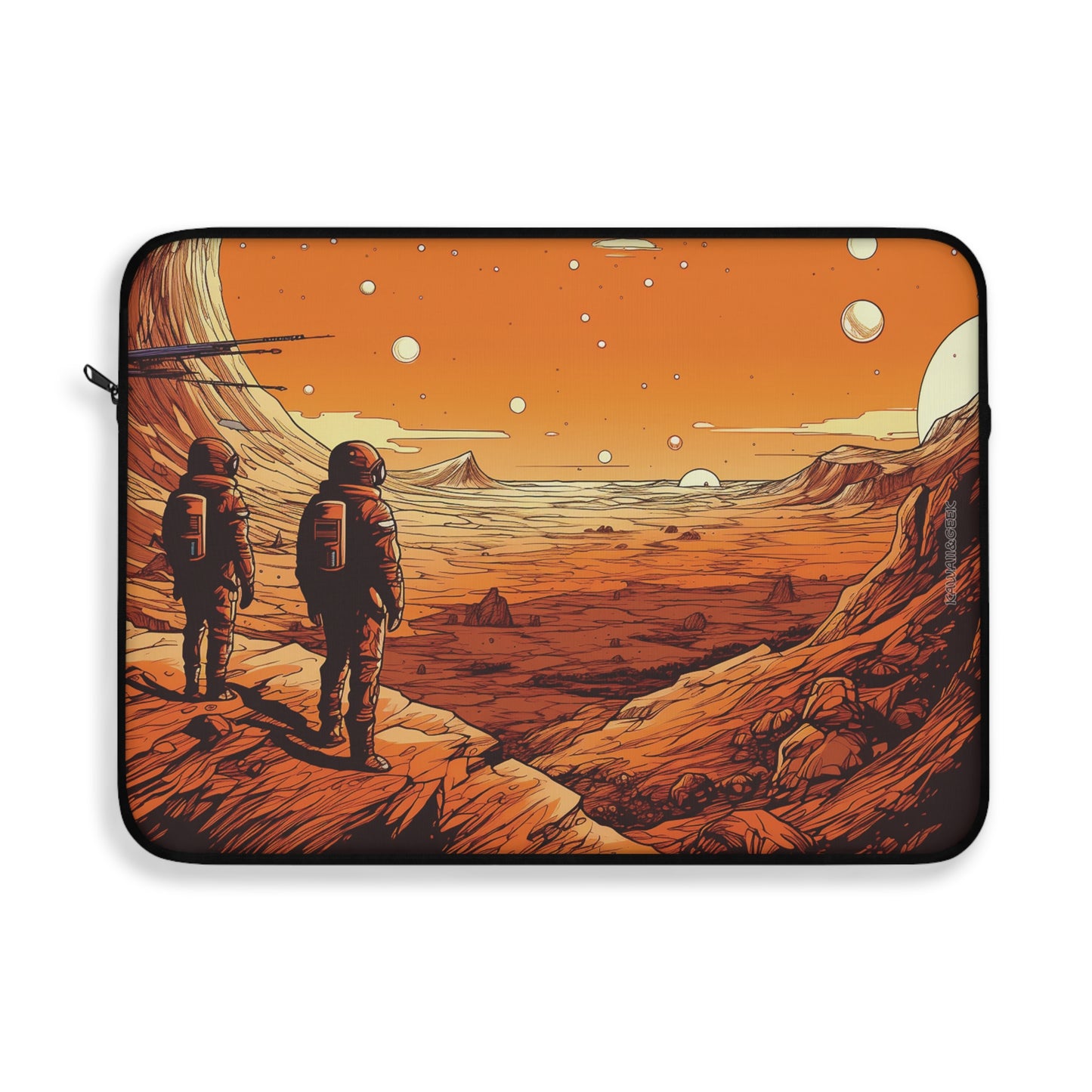Martian Explorers Laptop Sleeve - Protect Your Device with a Touch of Otherworldly Adventure