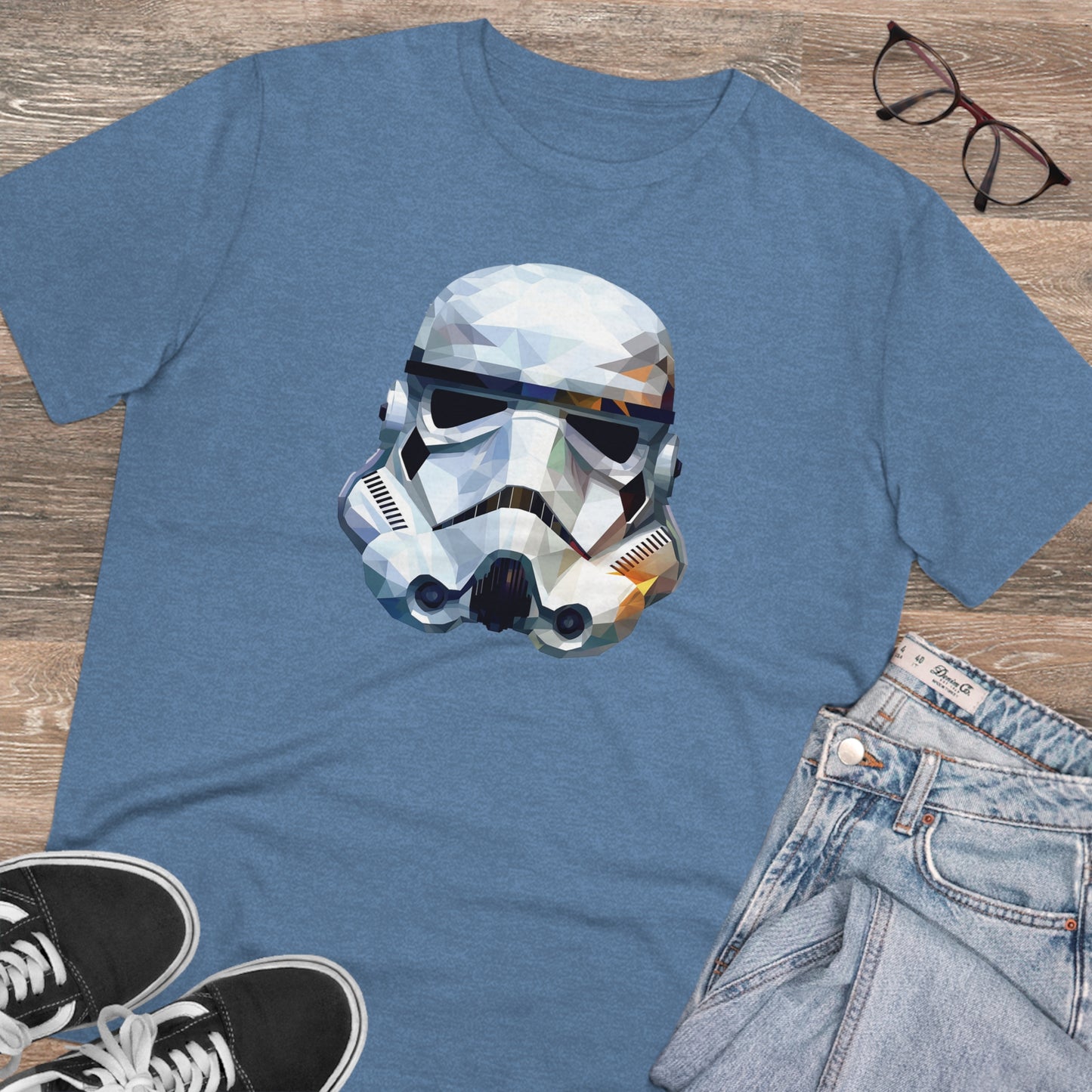 Stormtrooper Polygonal T-Shirt - Embrace Galactic Precision - Star Wars