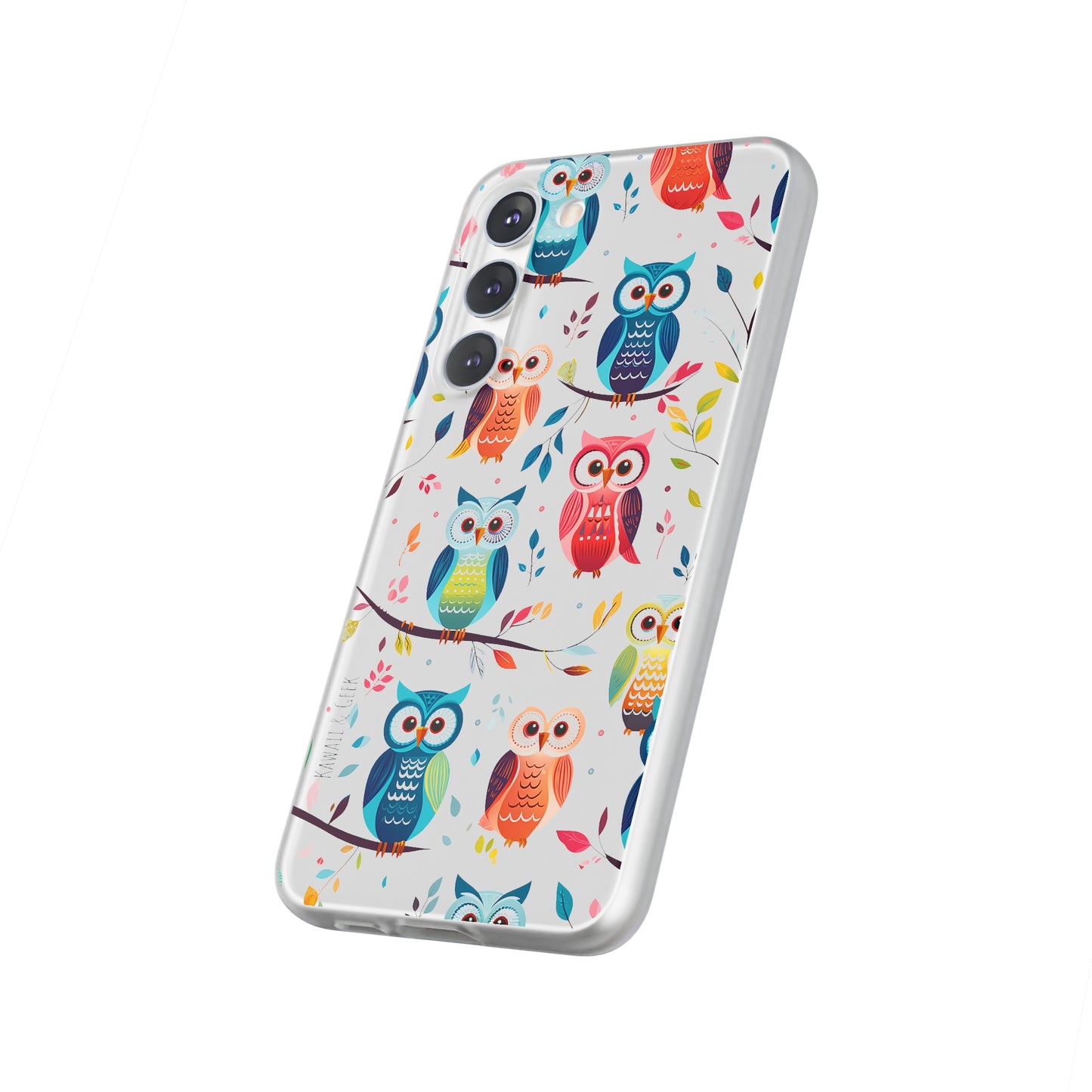 Whimsical Owl Flexi and Transparent Phone Case