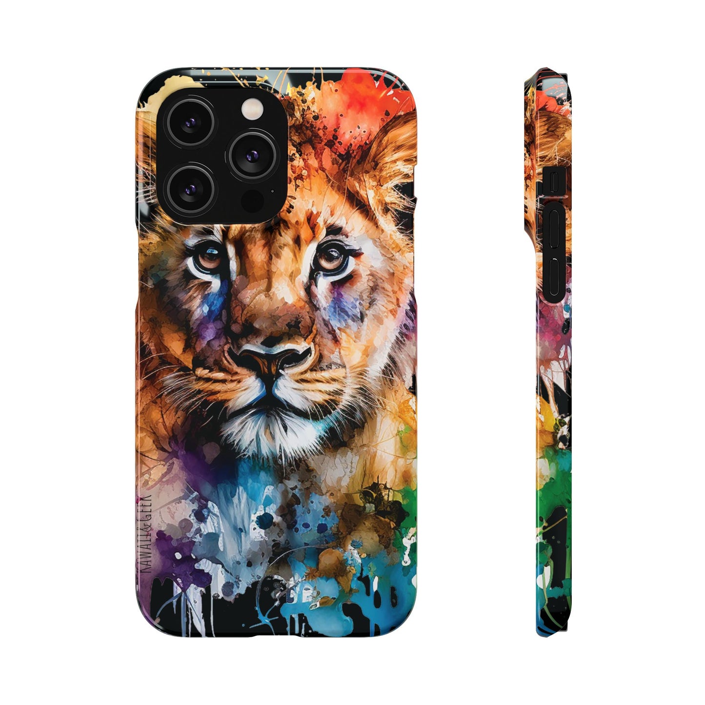 Phone Case Watercolor Lion Cub