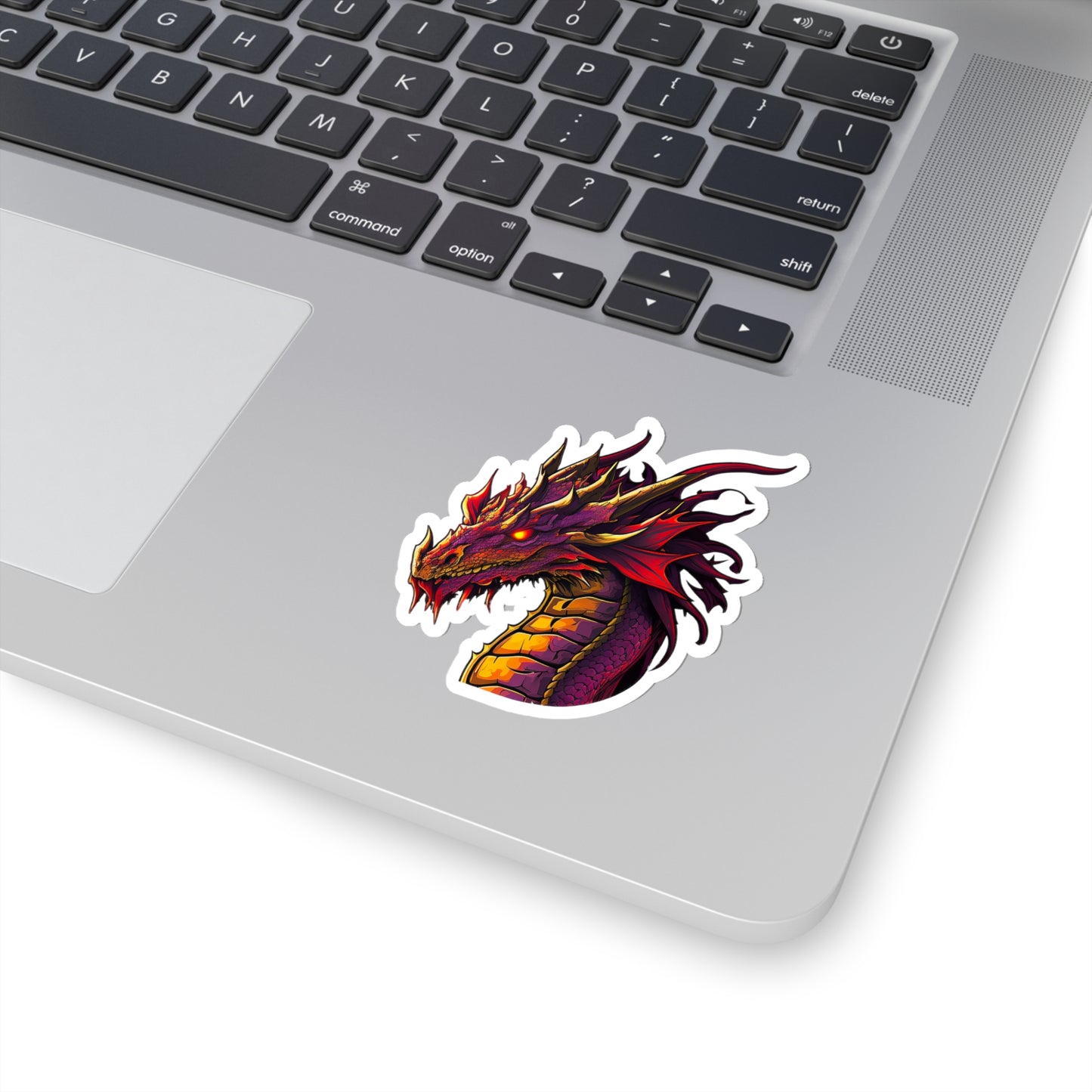 Mighty Red Dragon Sticker - Add Some Mythical and Powerful Style to Your Tech