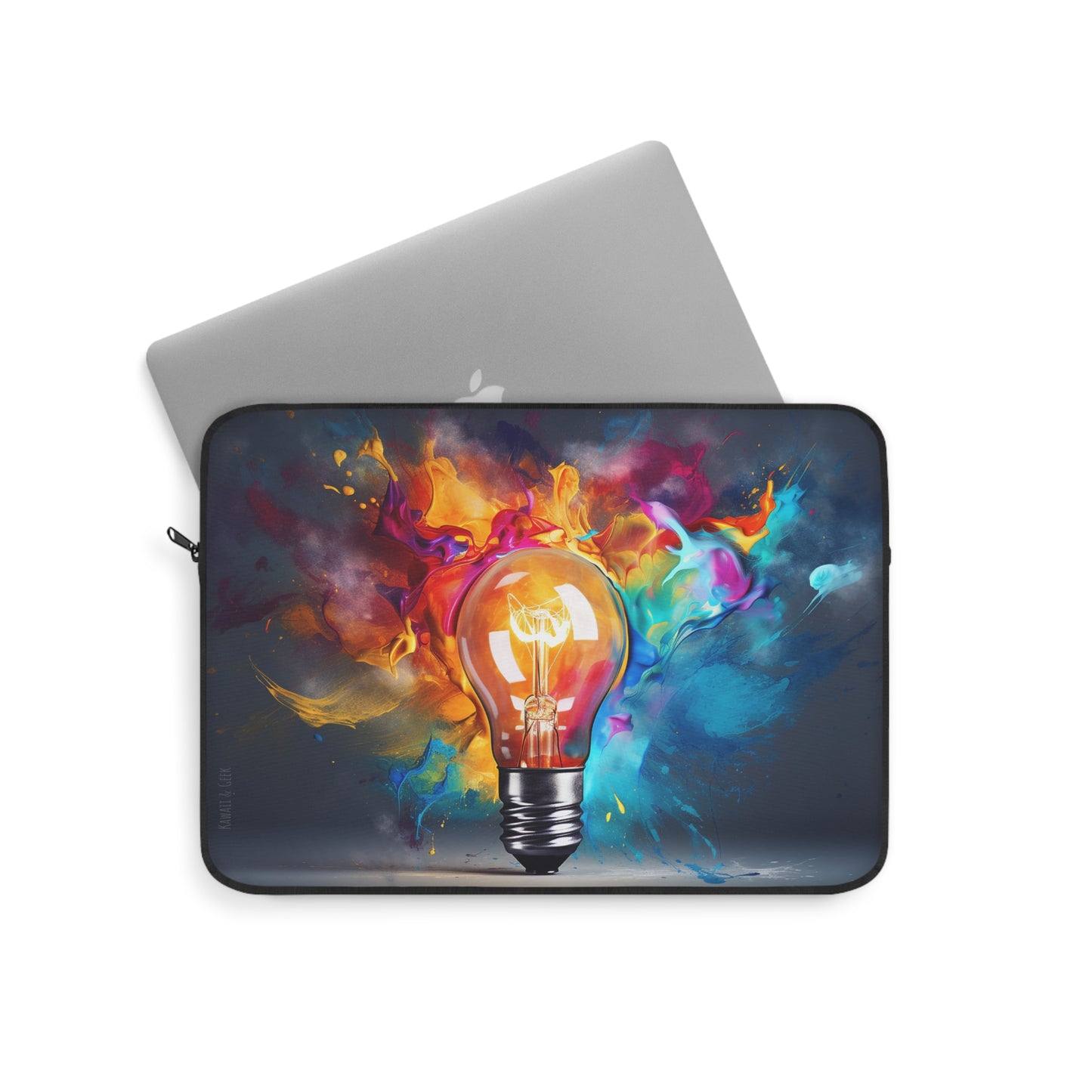 Innovative Color Burst Lightbulb Premium Laptop Sleeve