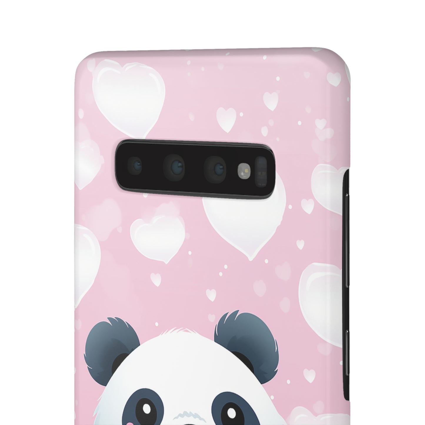 Cute Panda & Hearts Premium Phone Case