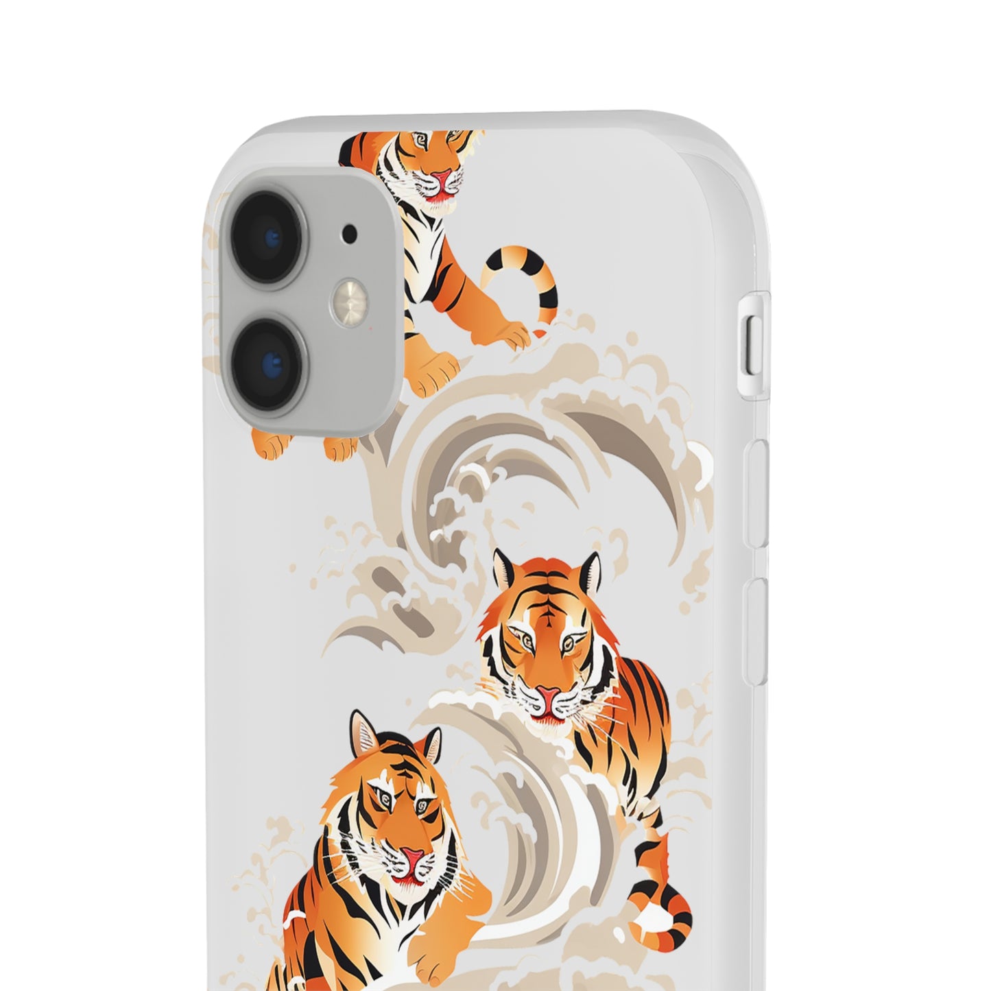 Elegant Chinese Ink Tiger Flexi Phone Case