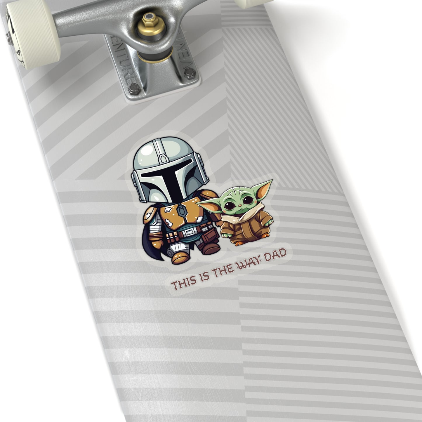 Mandalorian and Baby Yoda Sticker - This is the way Dad - Celebrate Father's Day with Galactic Charm - Star Wars