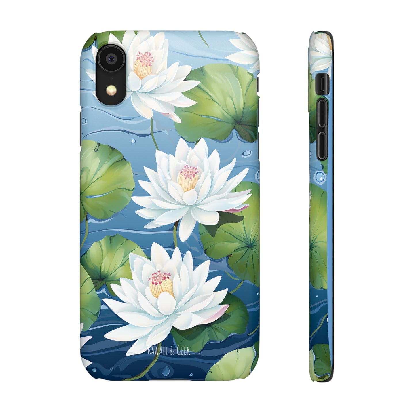 Elegant Water Lilies: Premium Phone Case