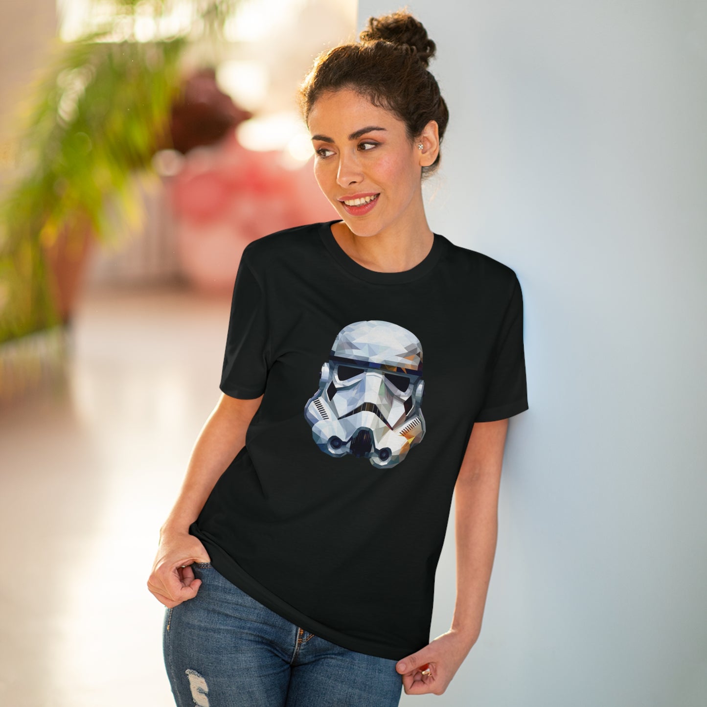 Stormtrooper Polygonal T-Shirt - Embrace Galactic Precision - Star Wars