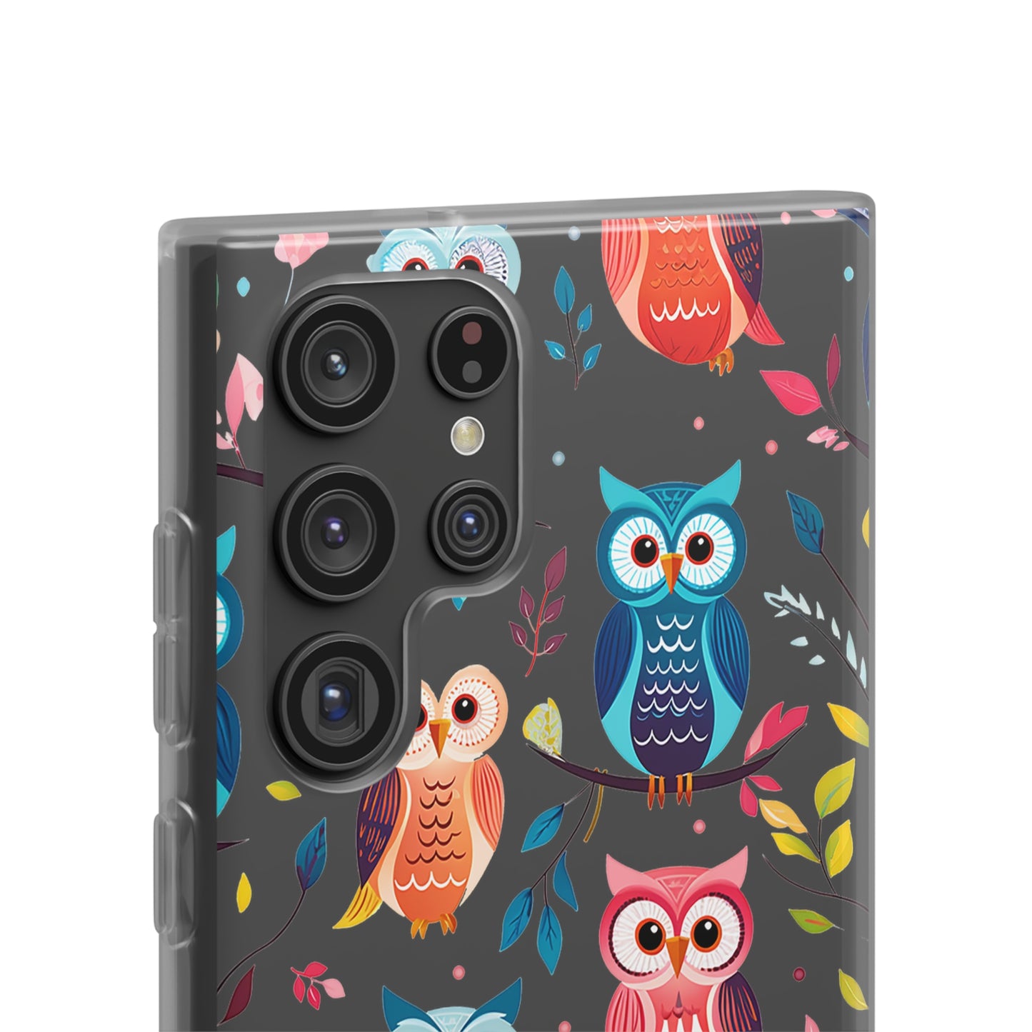 Whimsical Owl Flexi and Transparent Phone Case