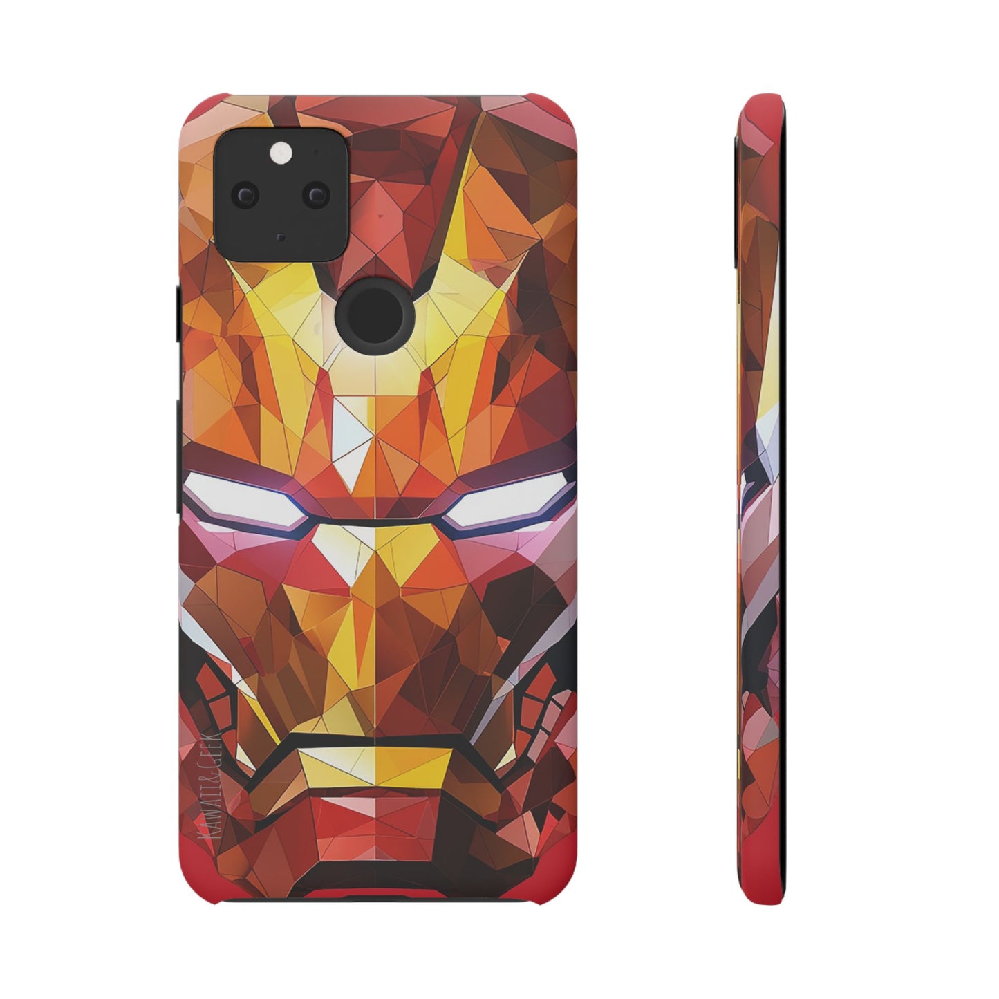 Phone Case - Iron Man helmet polygonal style