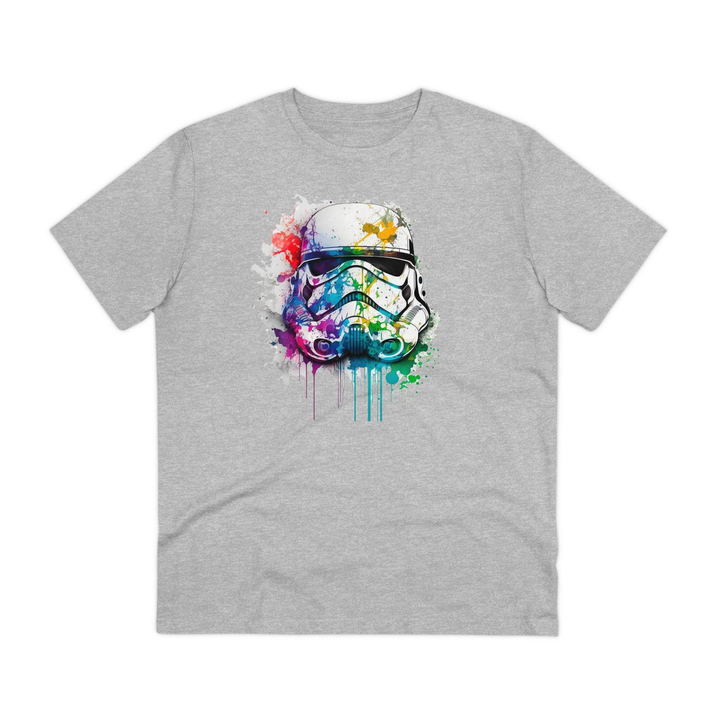 Storm Trooper in Watercolor Style Organic Unisex T-Shirt - Add Some Unique and Eco-Friendly Style to Your Wardrobe