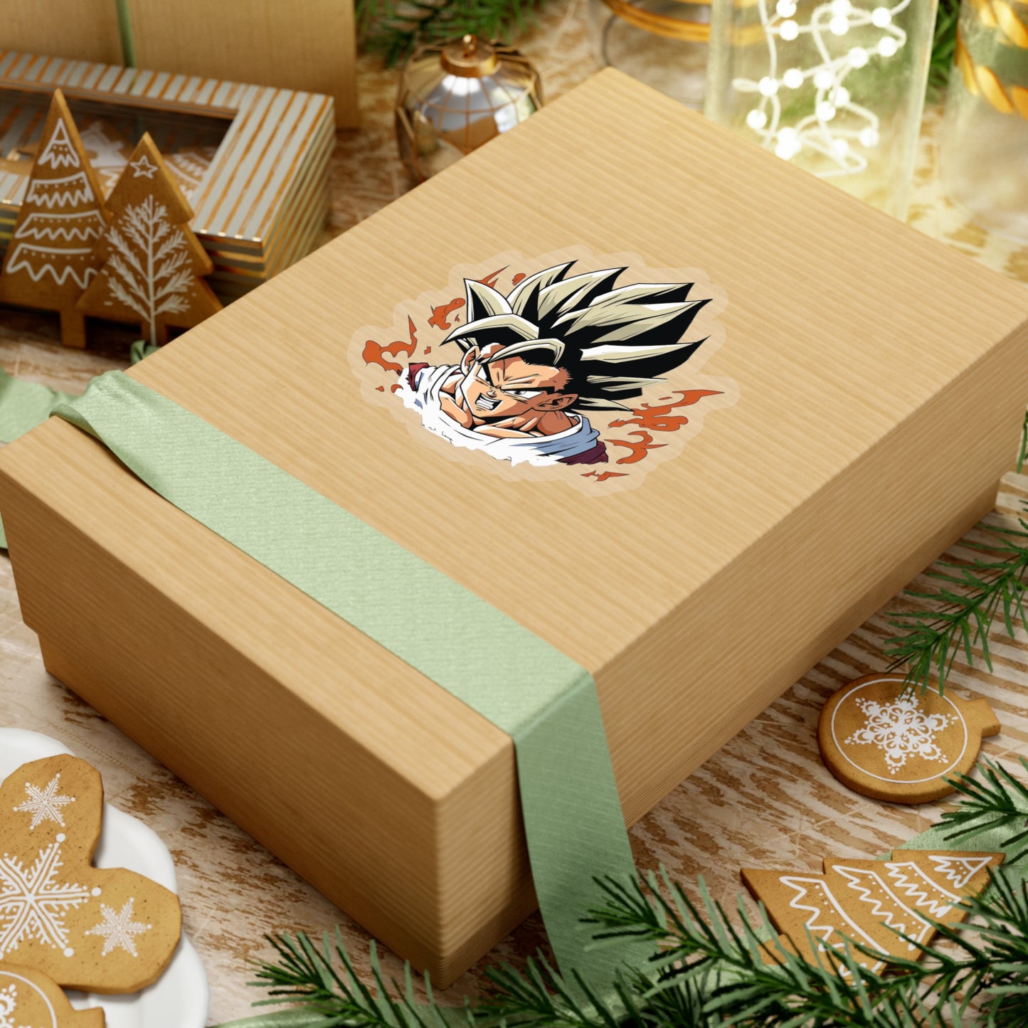 San Goku Sticker - Add Some Powerful and Intense Style to Your Tech - Dragon Ball