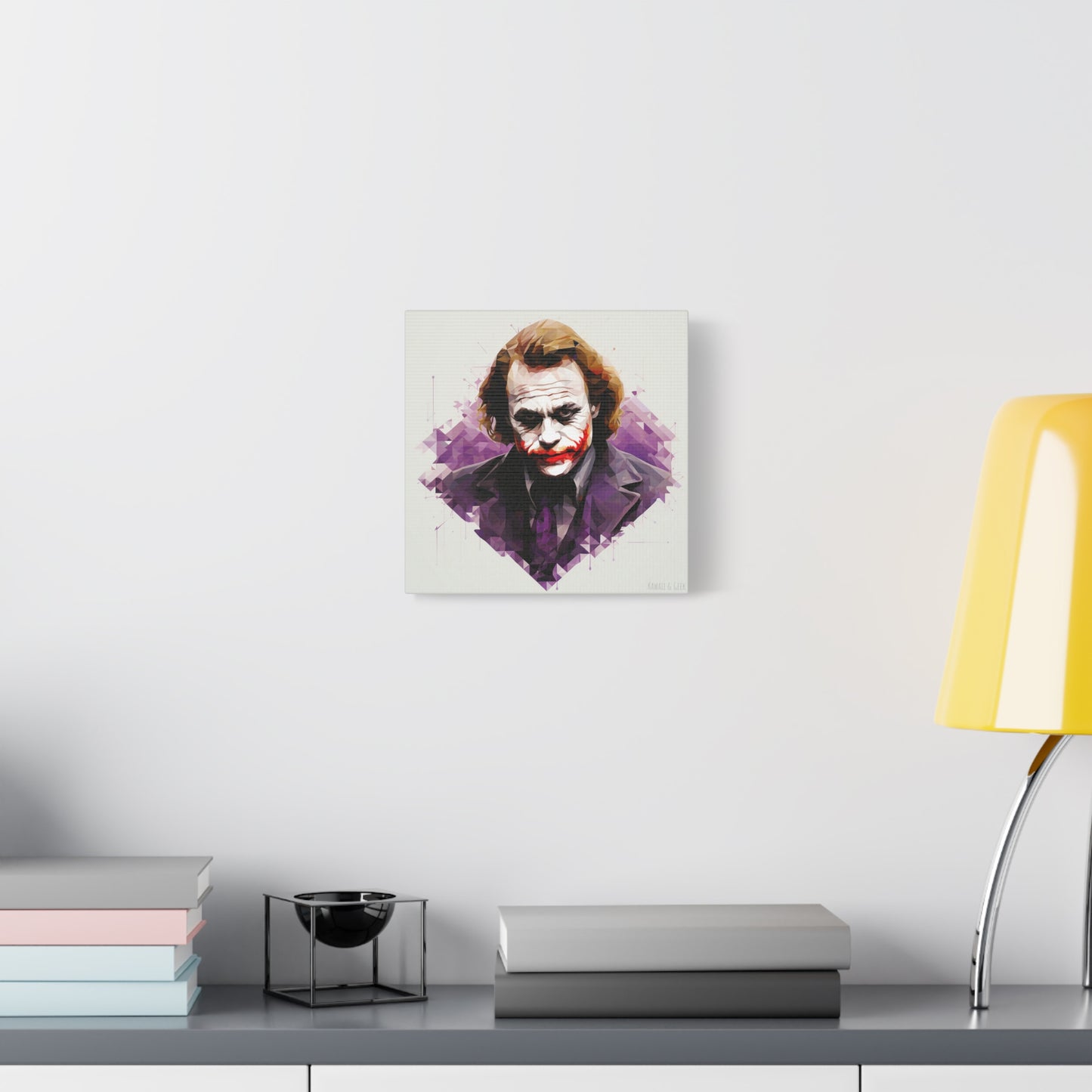 Heath Ledger the Joker Canvas - Faceted Tribute to an Iconic Performance