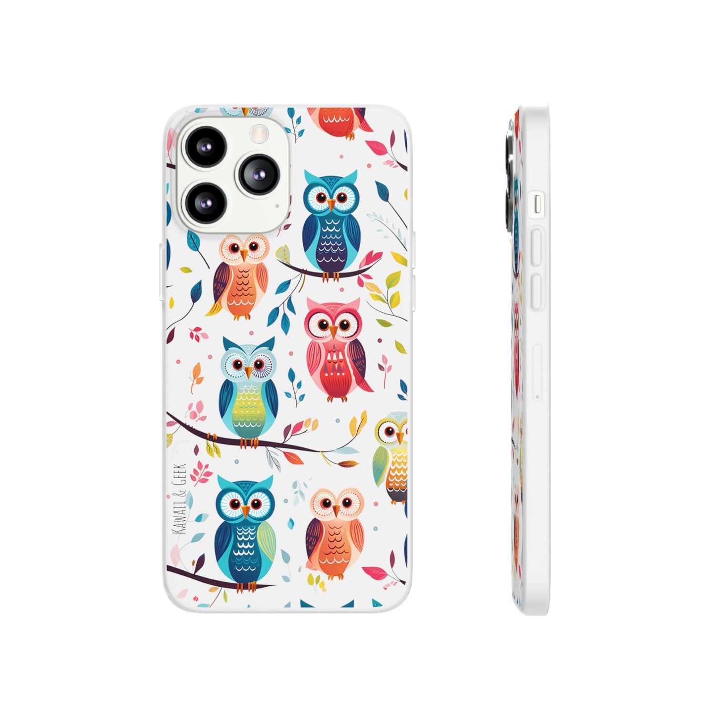 Whimsical Owl Flexi and Transparent Phone Case