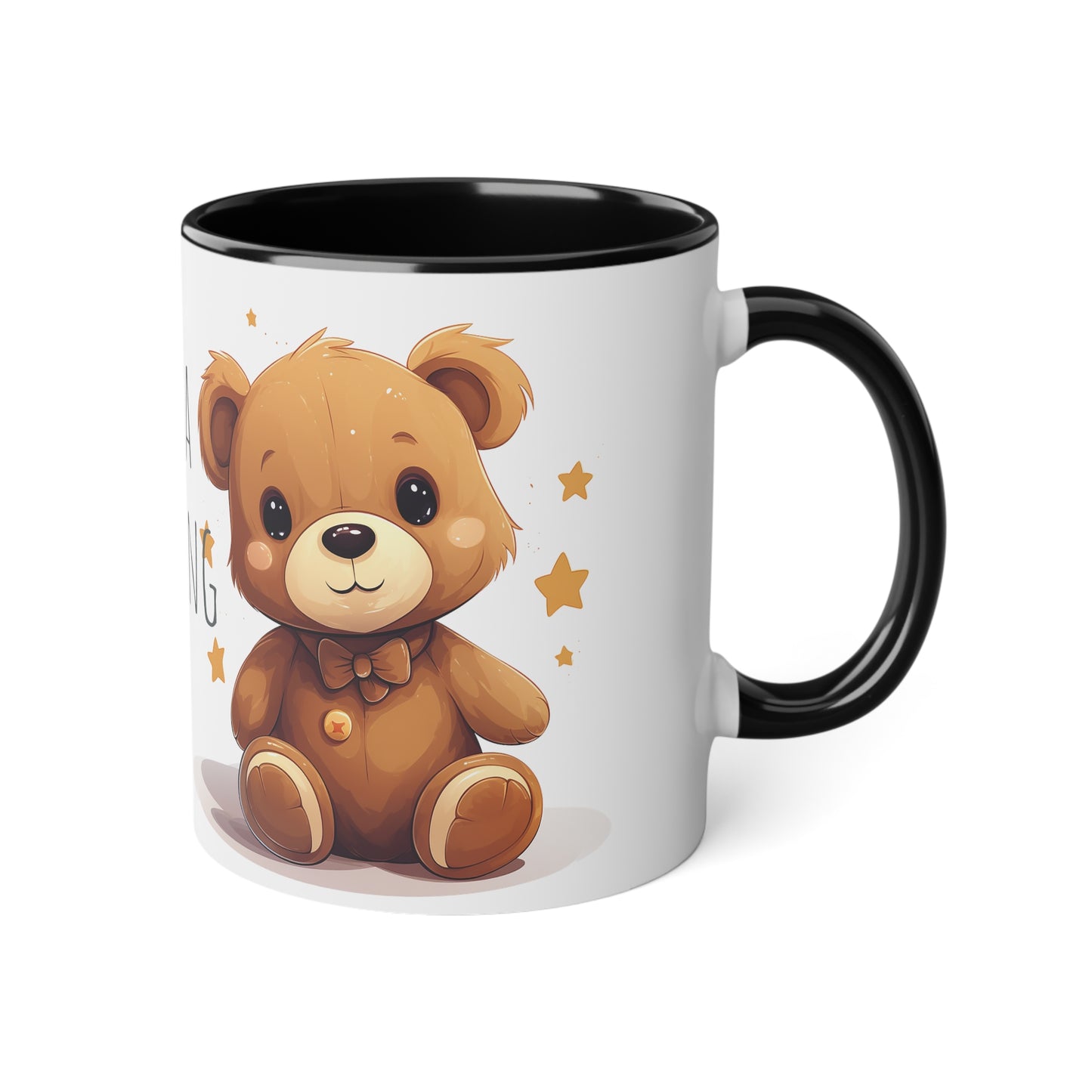 11oz Bi-Color Mug: "Morning Hug" Teddy Duo - EU