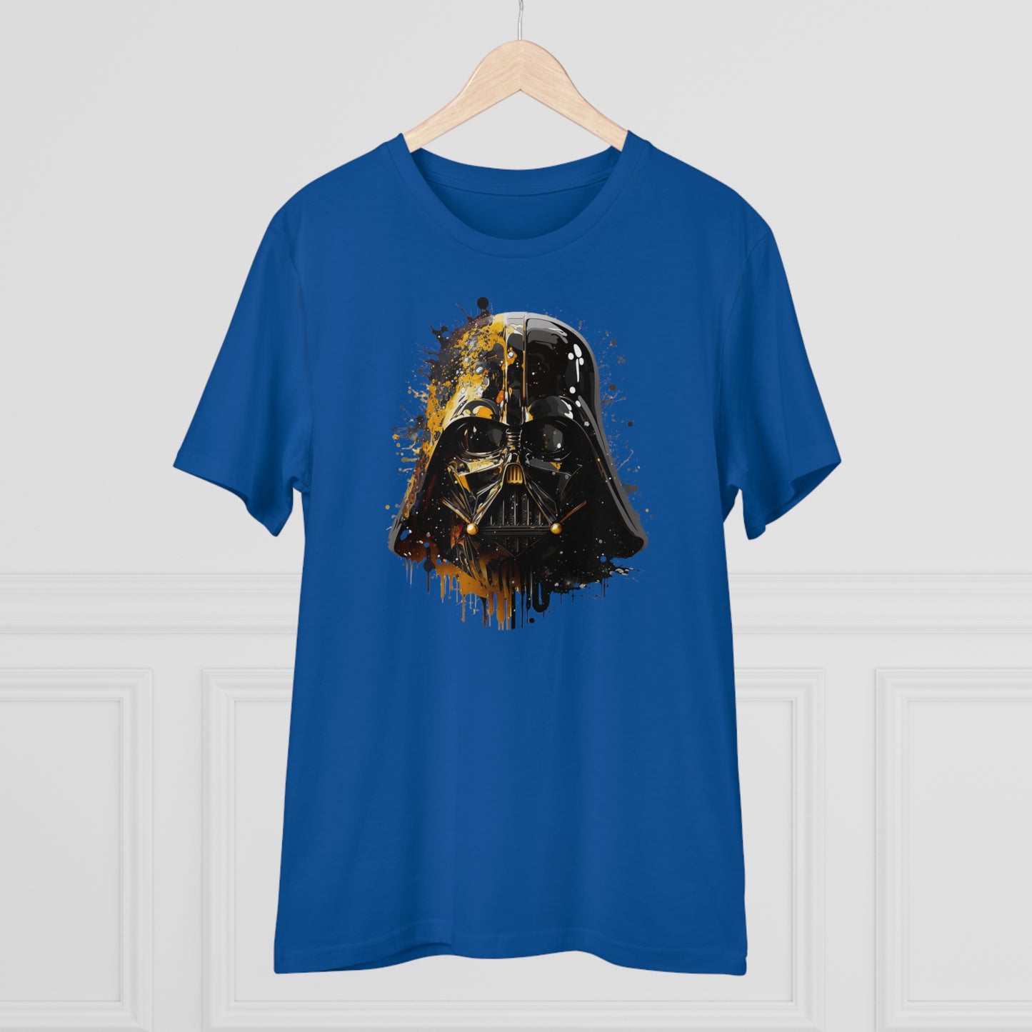 Darth Vader in Watercolor Style Eco-Friendly Unisex T-Shirt - Add Some Artistic and Sustainable Style to Your Wardrobe
