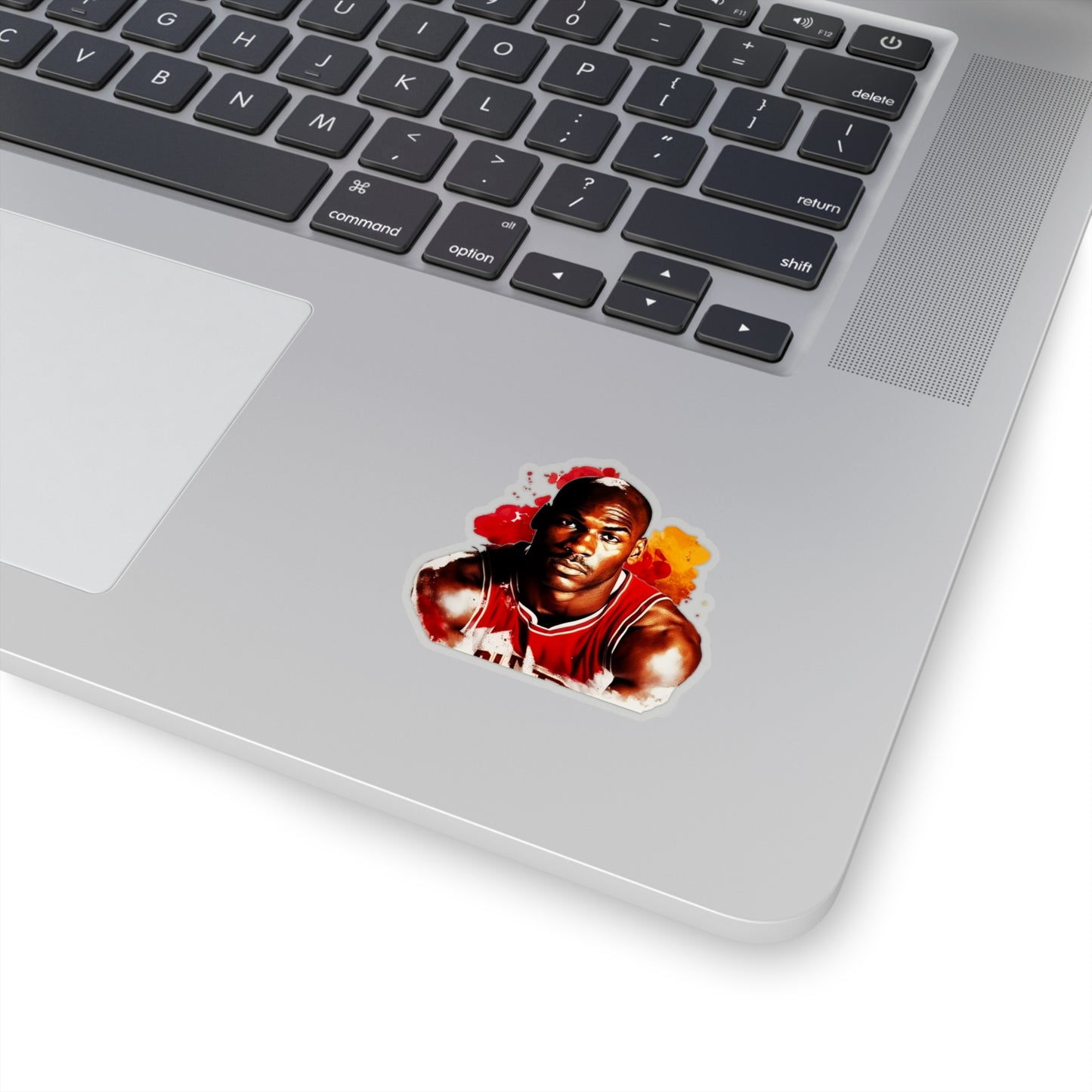 Michael Jordan in Watercolor Style Sticker - Add Some Iconic and Artistic Style to Your Tech