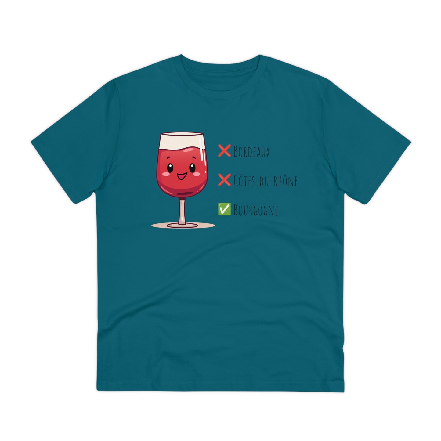 Eco-Friendly 'Bourgogne Wine Wins' T-Shirt - Wine Region Vote, Unisex"