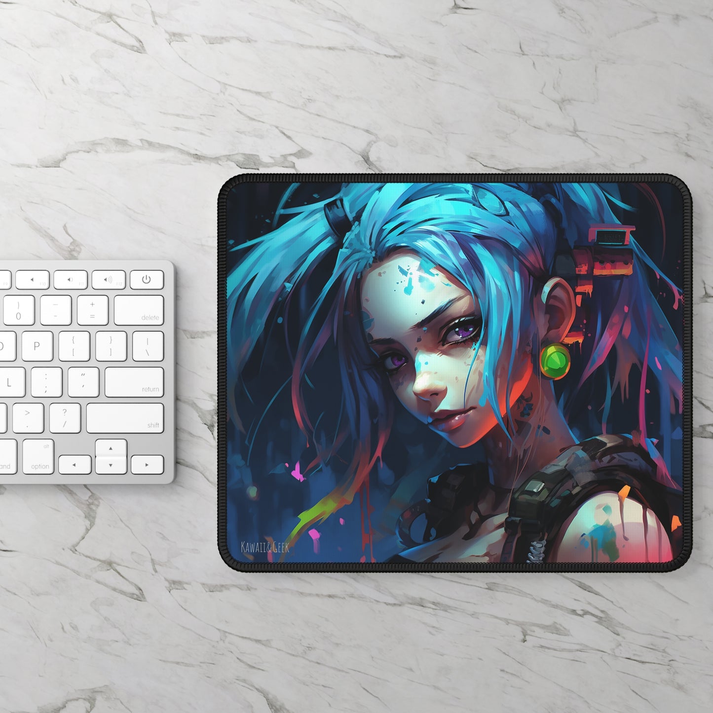 Jinx from League of Legends and Arcane Gaming Mouse Pad
