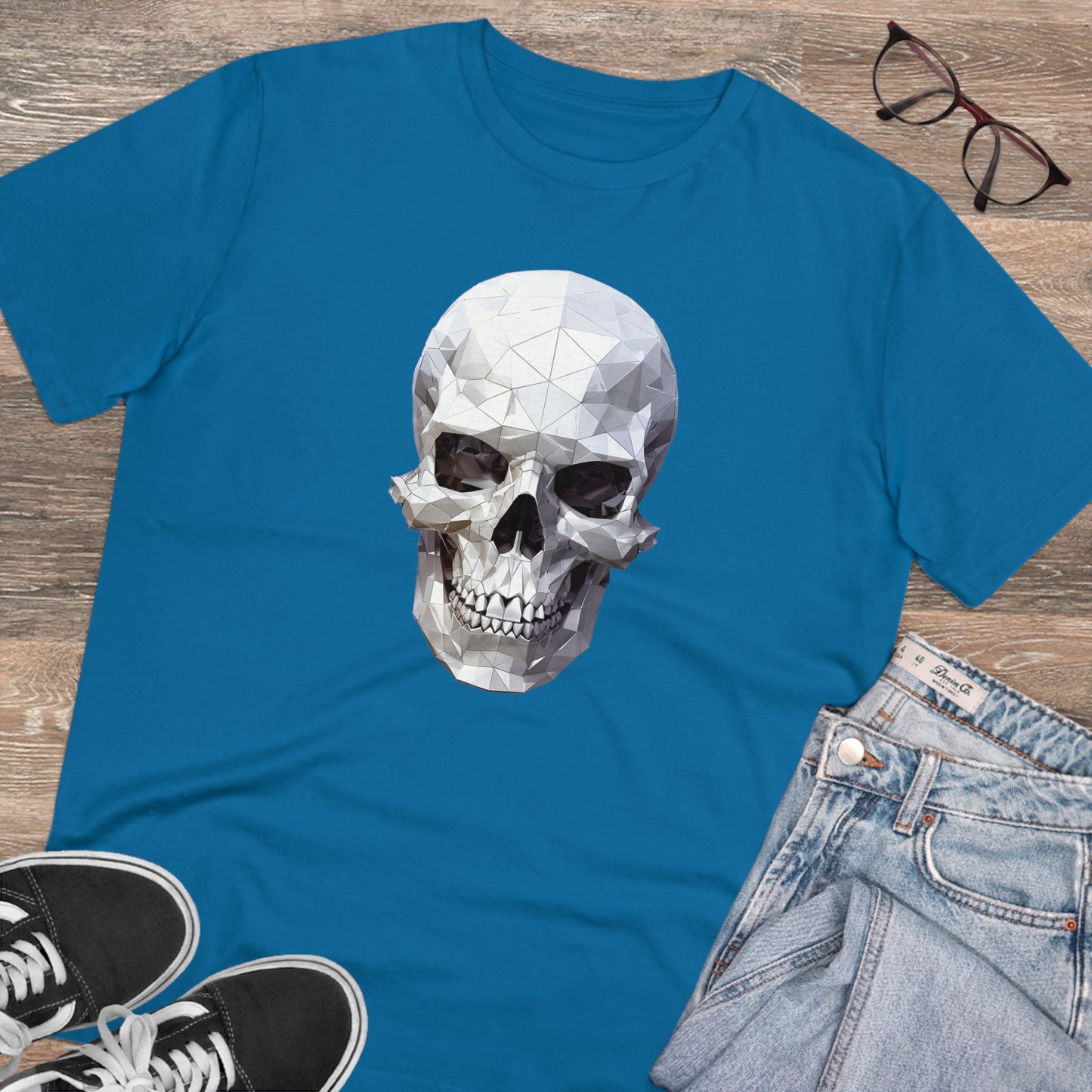 Skull Polygonal T-Shirt - Embrace Edgy Style