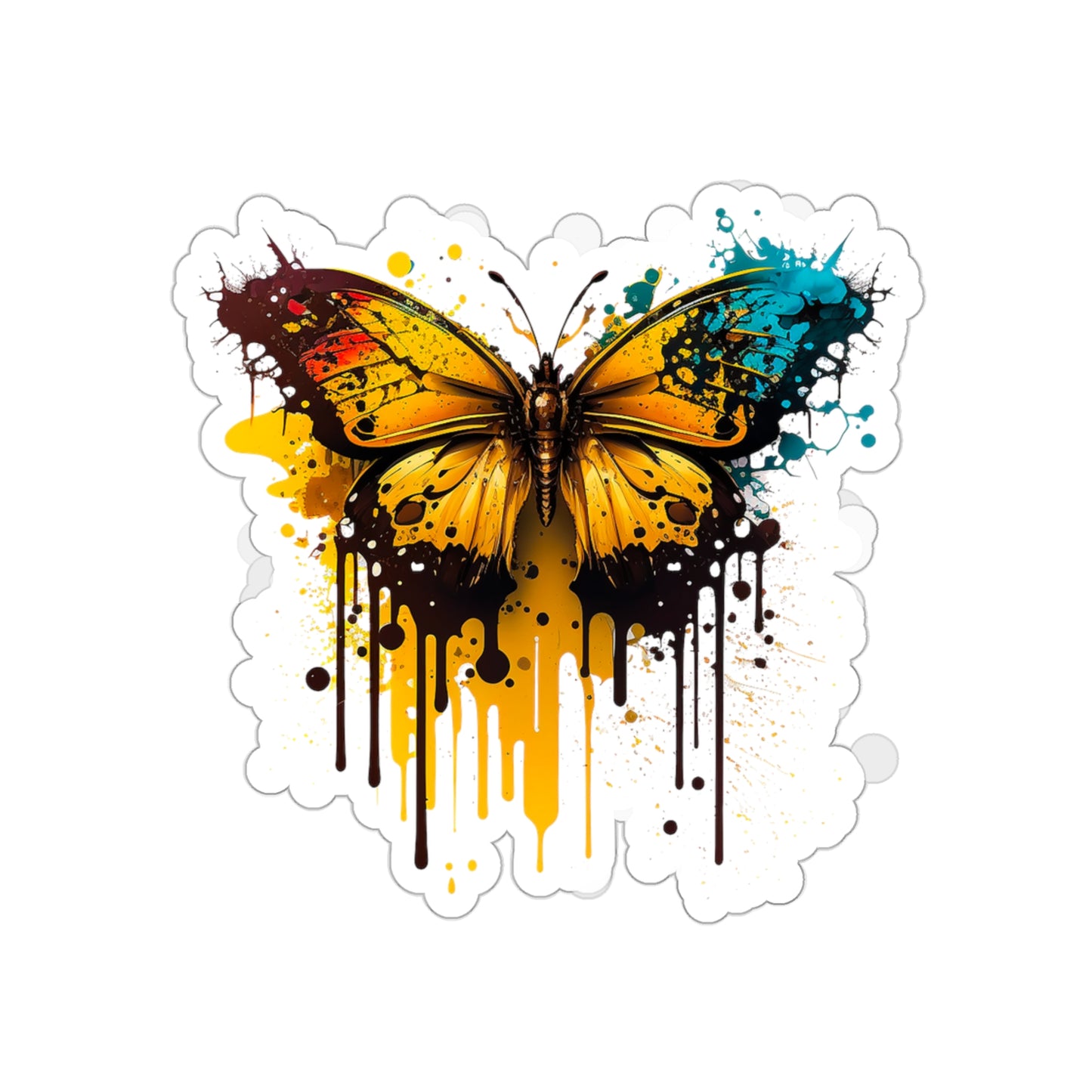 Watercolor Butterfly Sticker - Add Some Beautiful and Unique Style to Your Tech