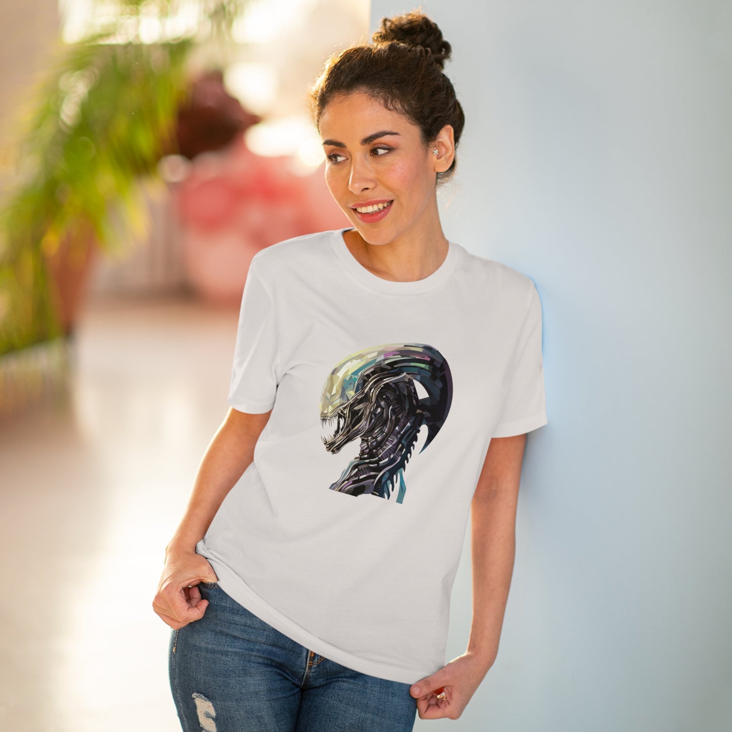 Alien Xenomorph PolygonalT-Shirt - Embrace Otherworldly Fashion