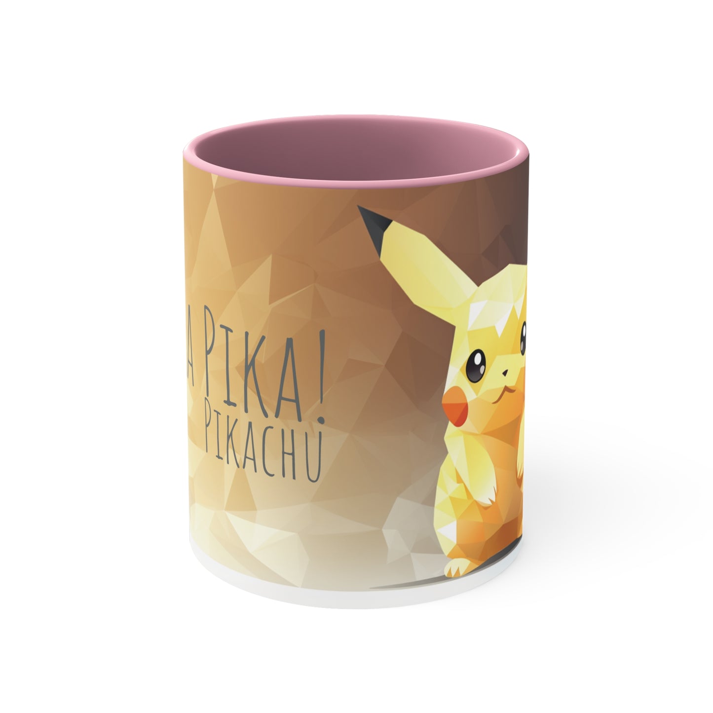 Pikachu Geometric Bicolor Mug - Unleash the Power of 'Pika Pika!'"