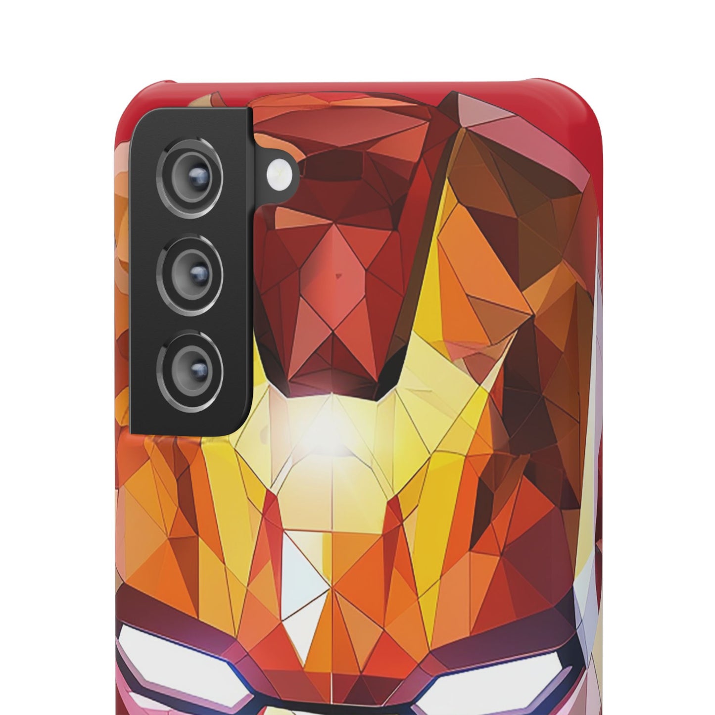 Phone Case - Iron Man helmet polygonal style
