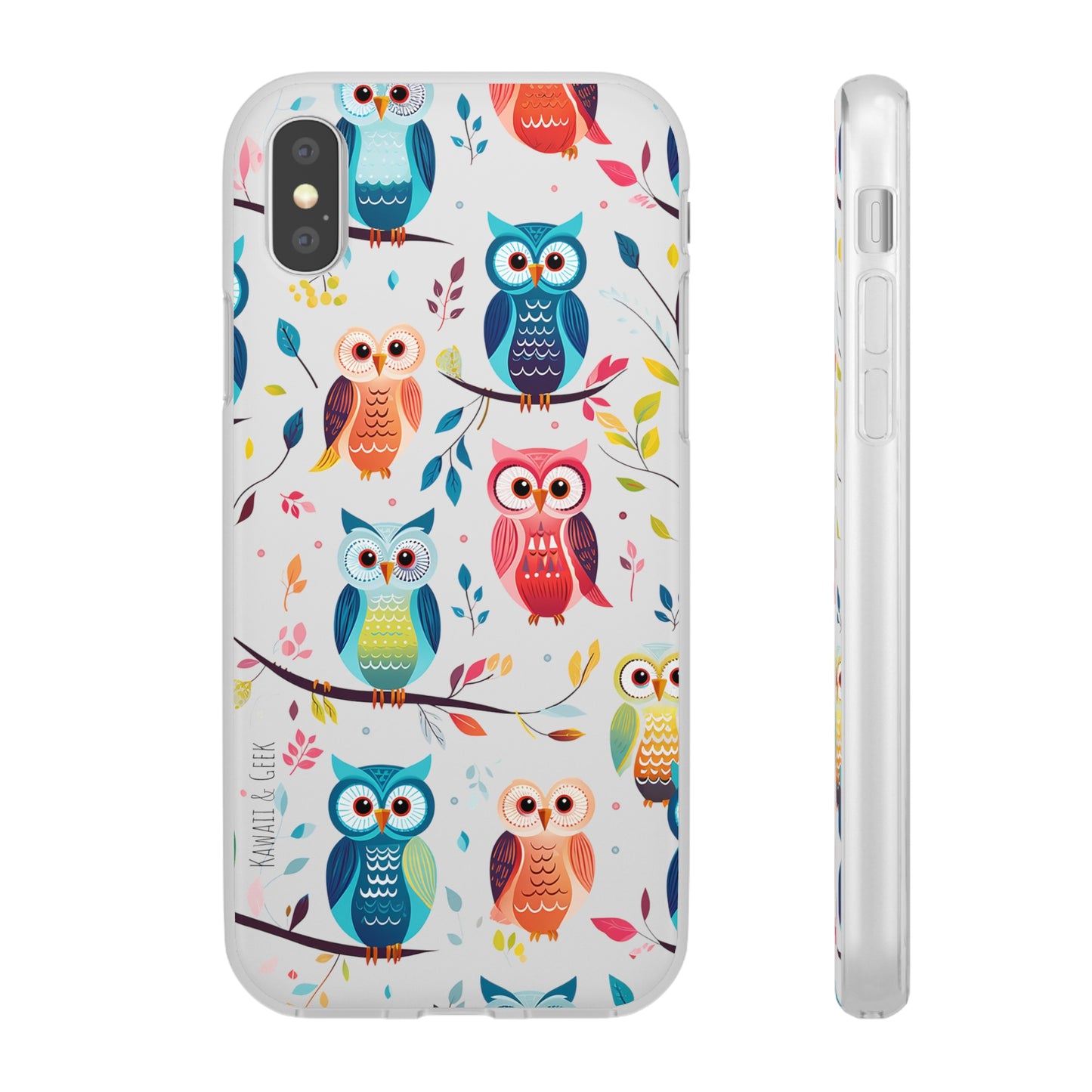 Whimsical Owl Flexi and Transparent Phone Case