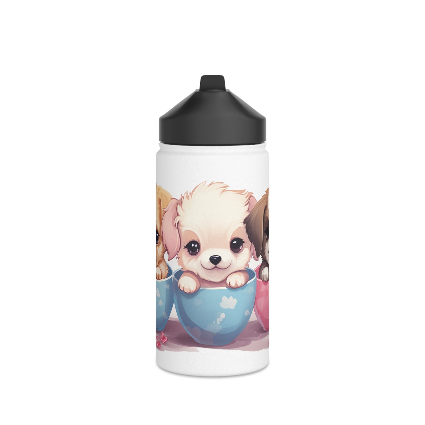Puppies Trio Stainless Steel Water Bottle