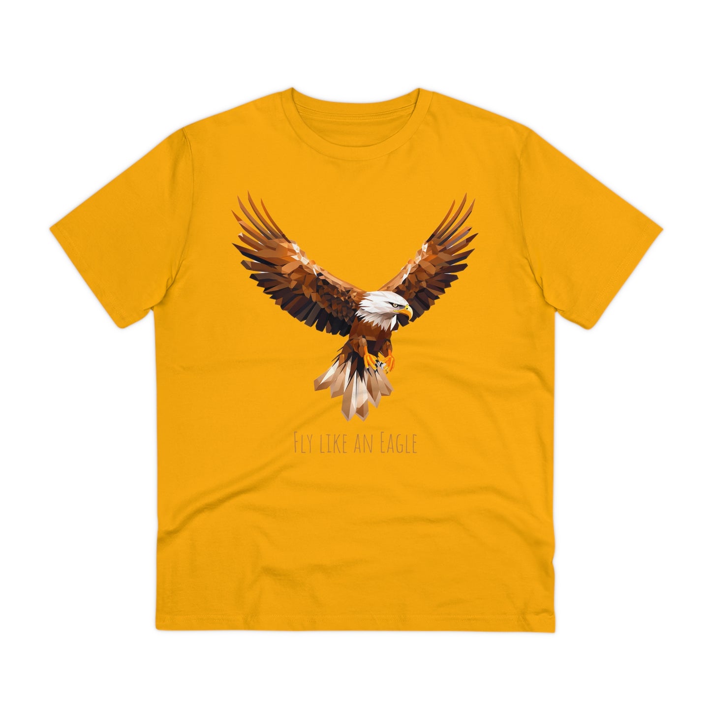 Eco-Friendly Geometric Eagle T-Shirt: "Fly Like An Eagle"