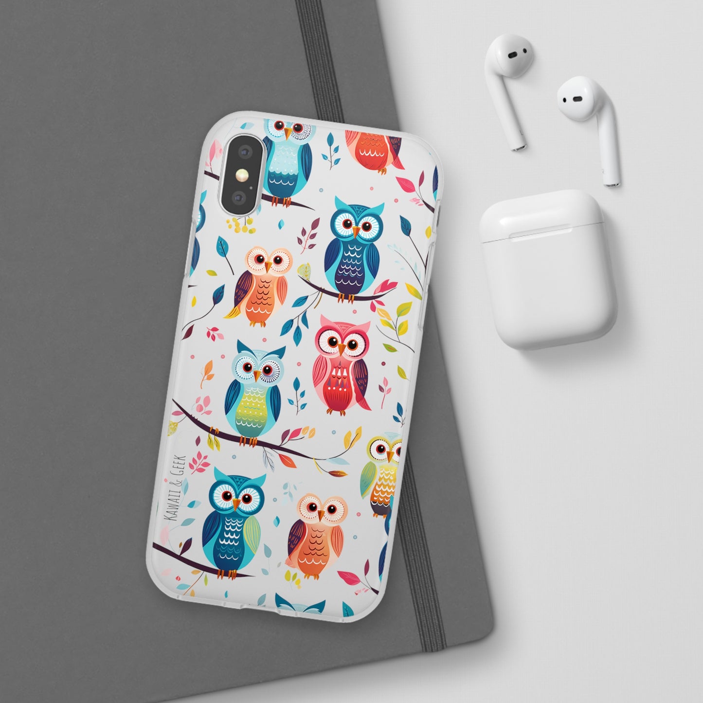 Whimsical Owl Flexi and Transparent Phone Case