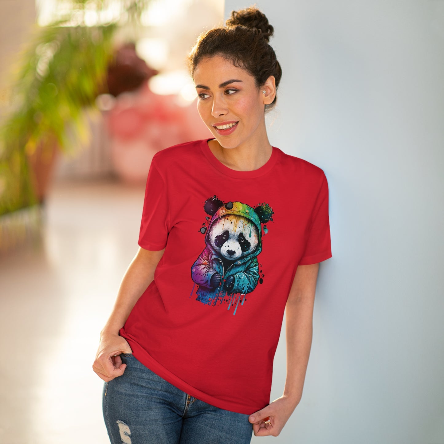 Panda Organic Unisex T-Shirt - Add Some Fun and Eco-Friendly Style to Your Wardrobe