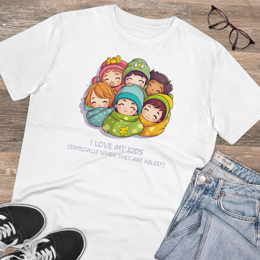 I Love My Kids, Especially When They Are Asleep - Unisex Eco-Friendly T-Shirt - Father's and Mother's Day special