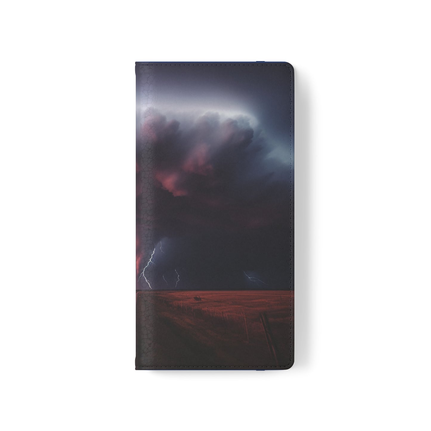 Super Cell Tornado Lightning Flip Phone Case