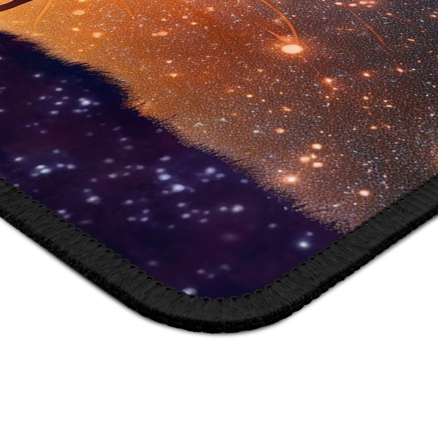 Romantic Night Sky Mouse Pad - Hand in Hand Under the Stars