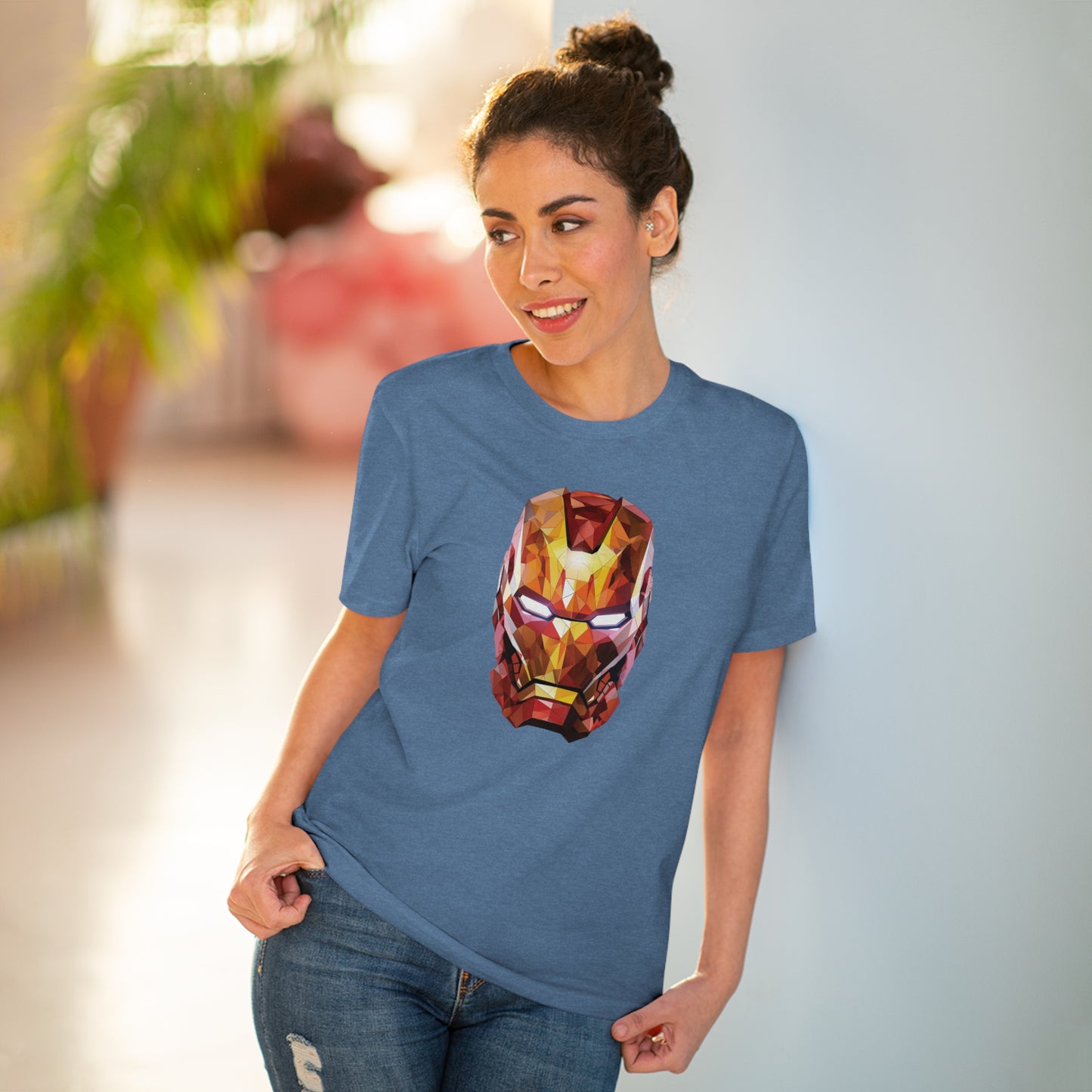 Iron Man Polygonal T-Shirt - Unleash Superhero Style