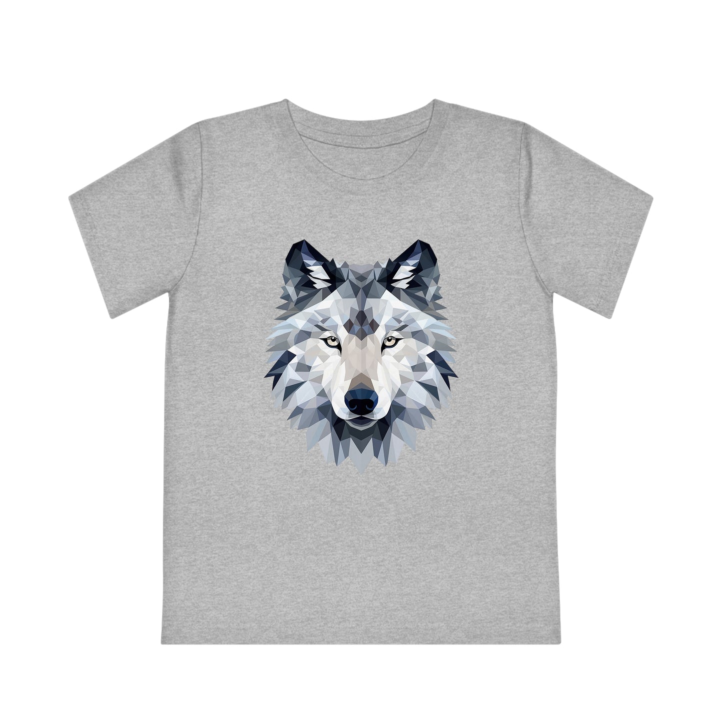 Wolf Polygonal Kids T-Shirt - Embrace Mystical Howl