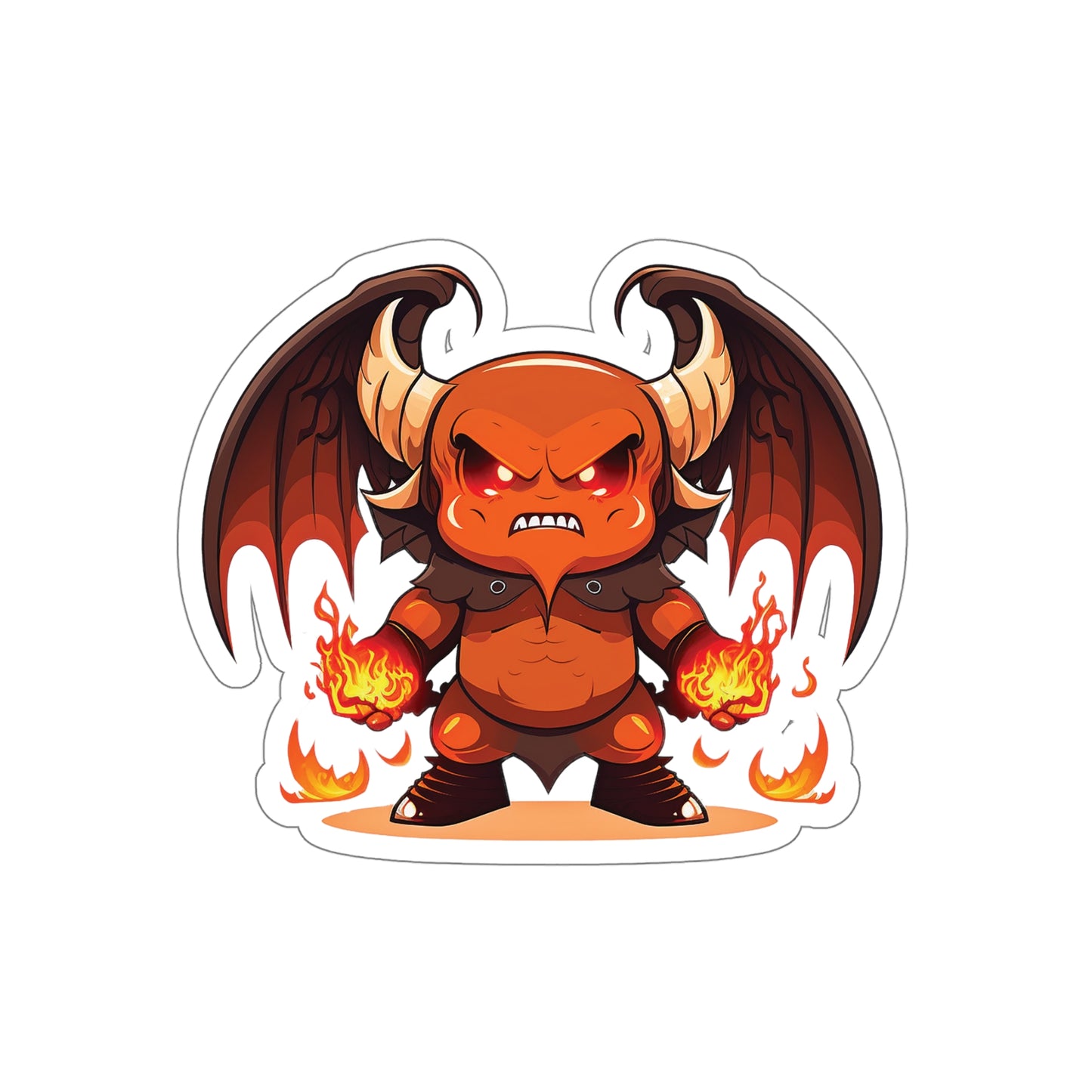 Cute Balrog Sticker - Add Some Adorable and Mythical Style to Your Tech - Lord of the Rings