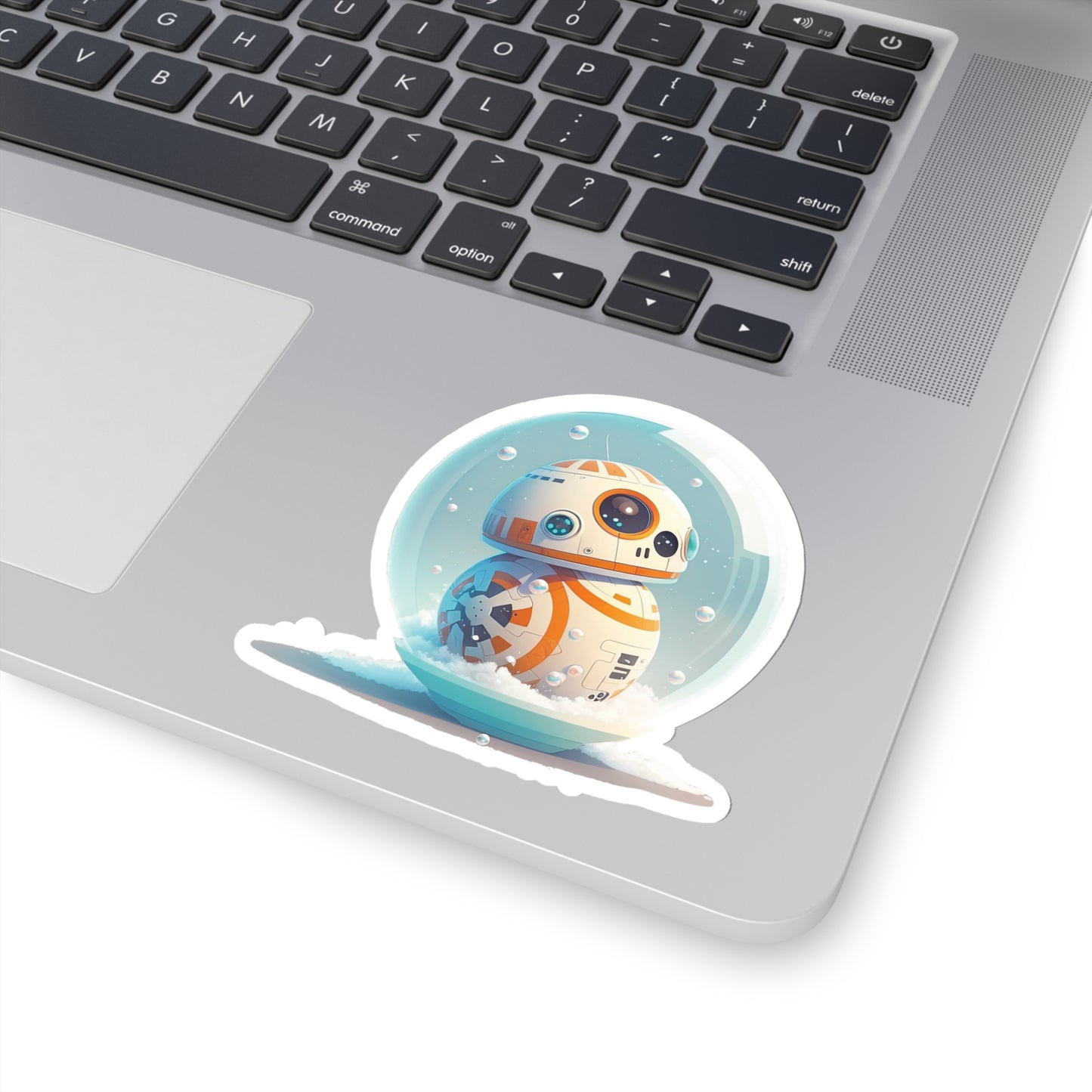 Cute BB8 in Snowball Sticker - Add Some Playful and Adorable Style to Your Tech - Star Wars
