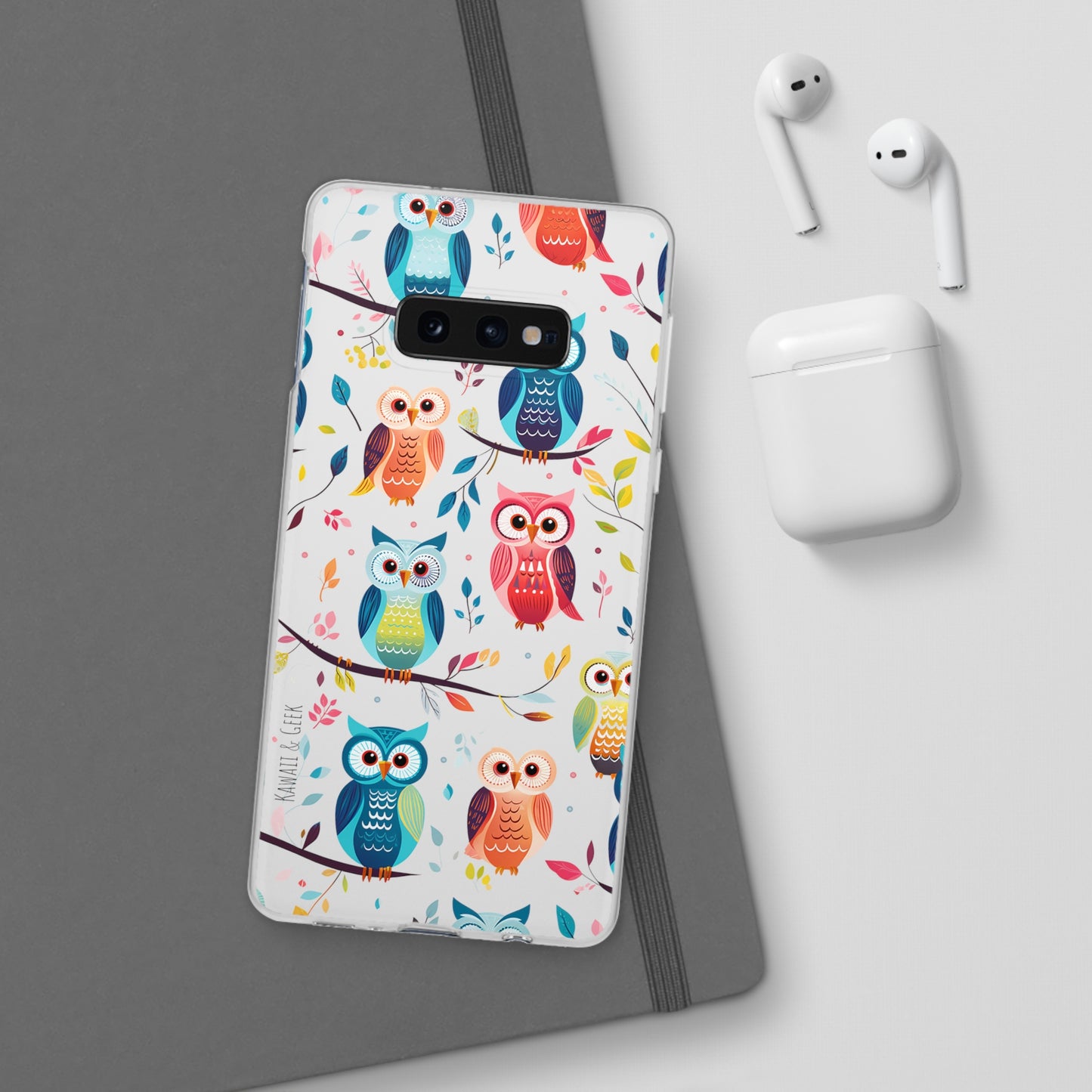 Whimsical Owl Flexi and Transparent Phone Case