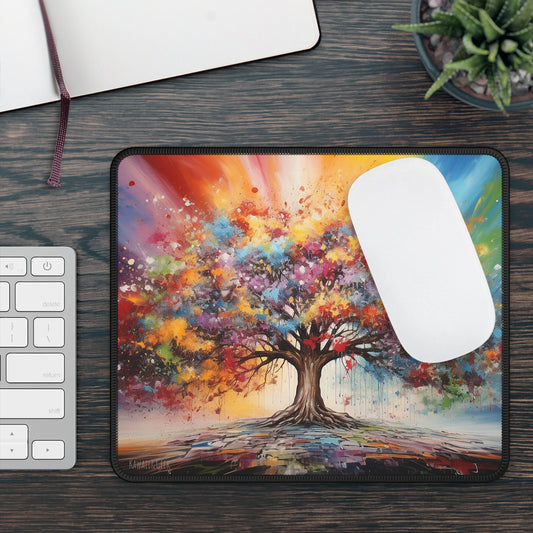 Vibrant Tree of Life Gaming Mouse Pad