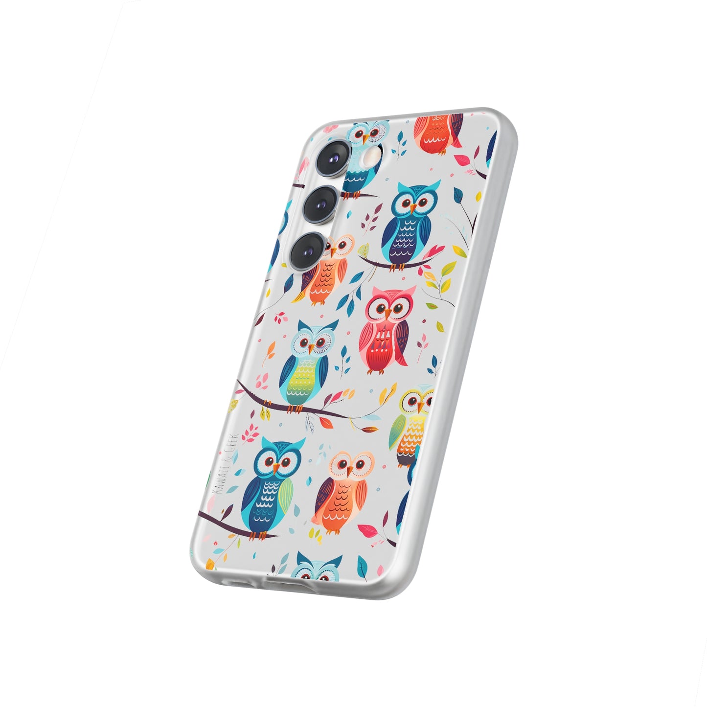 Whimsical Owl Flexi and Transparent Phone Case