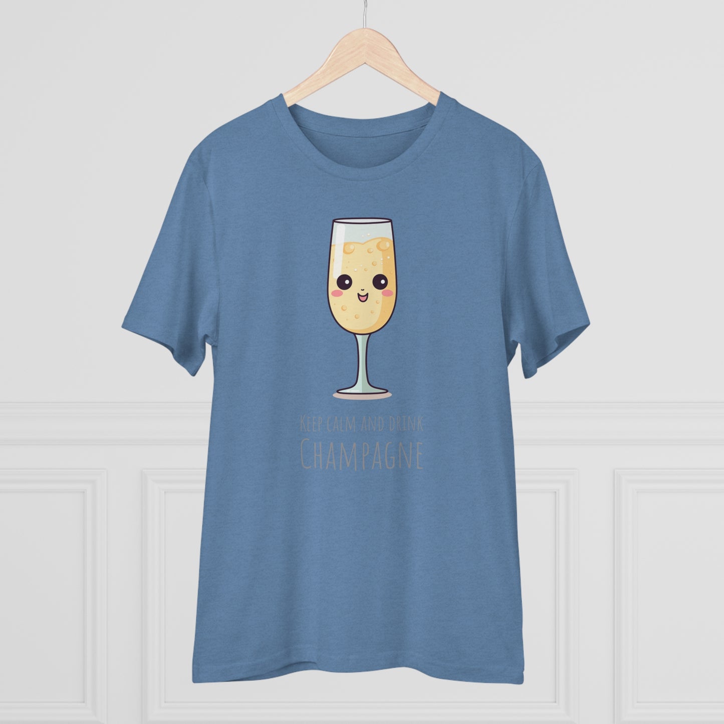 Keep Calm and Drink Champagne T-Shirt - Eco-Friendly Design